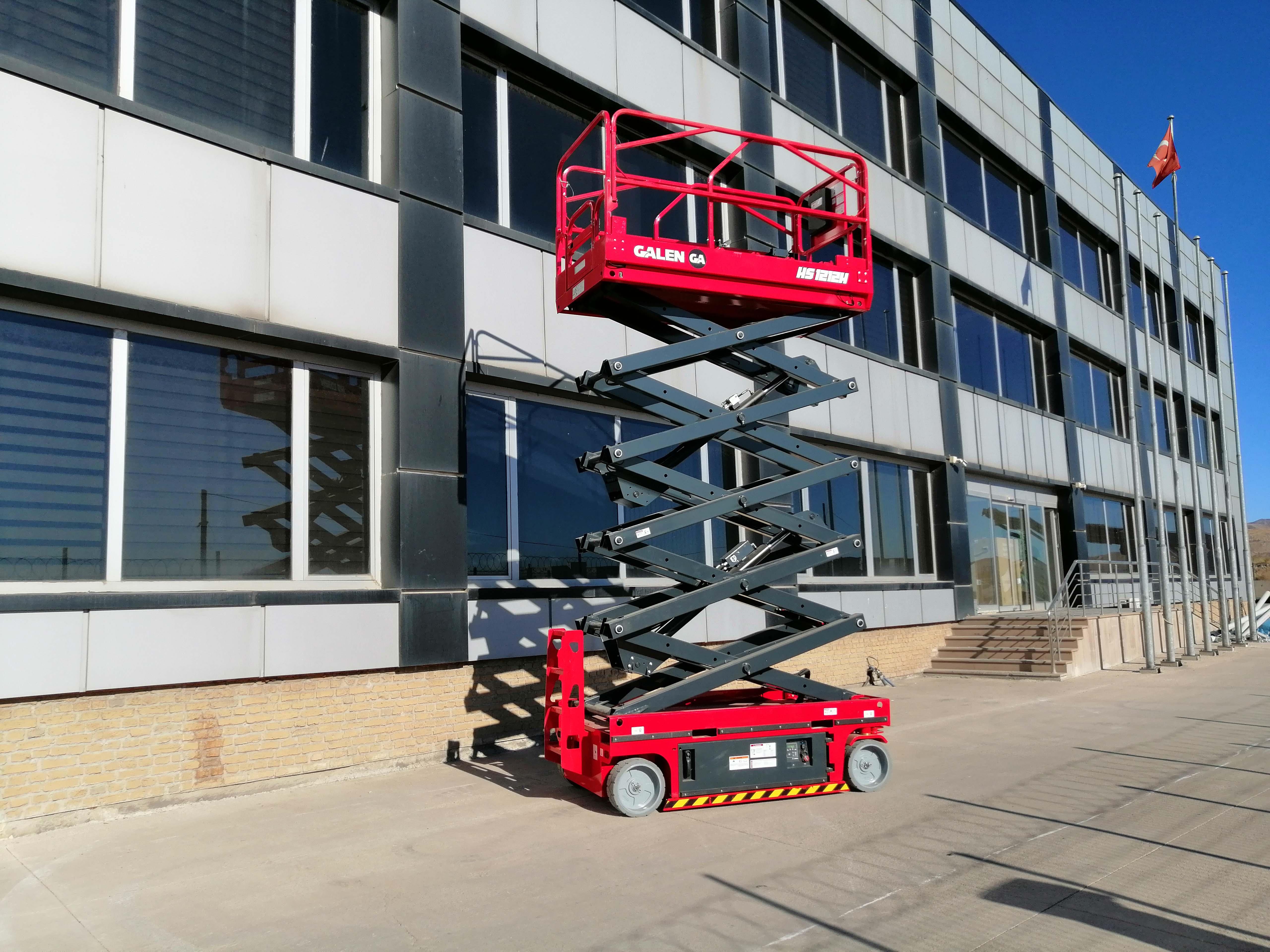 Transfer & Taşıma Makinaları Galen Group Steel Production Industry and Trade Inc. Co.Akülü Makaslı Platform (Personel yükseltici platform) 13,8 mt│OSO Satış - Elektronik TicaretAkülü Makaslı Platform (Personel yükseltici platform) 13,8 mt.