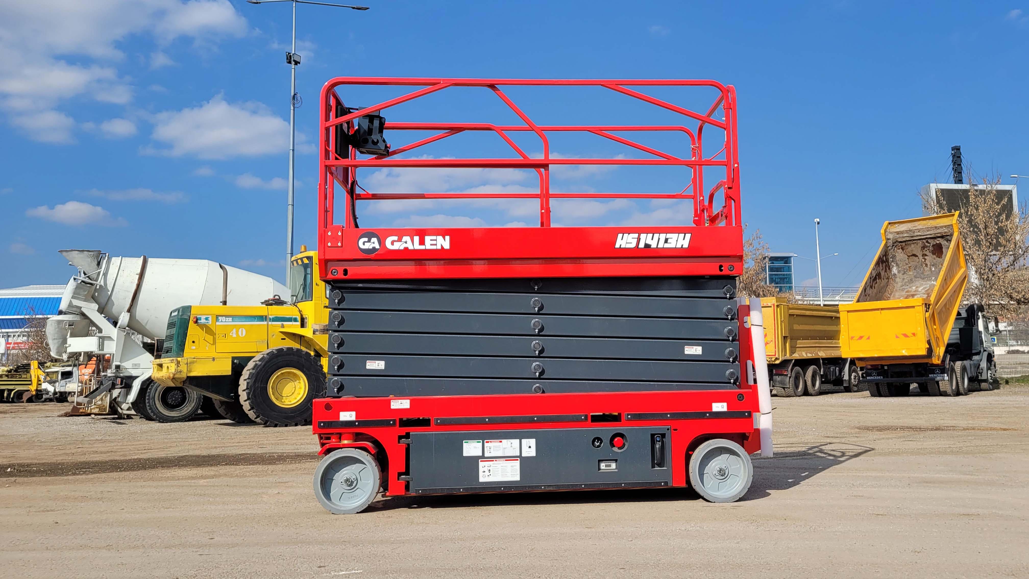 Transfer & Taşıma Makinaları Galen Group Steel Production Industry and Trade Inc. Co.Akülü Makaslı Platform (Personel yükseltici platform) 15,7  mt│OSO Satış - Elektronik TicaretAkülü Makaslı Platform (Personel yükseltici platform) 15,7 mt.