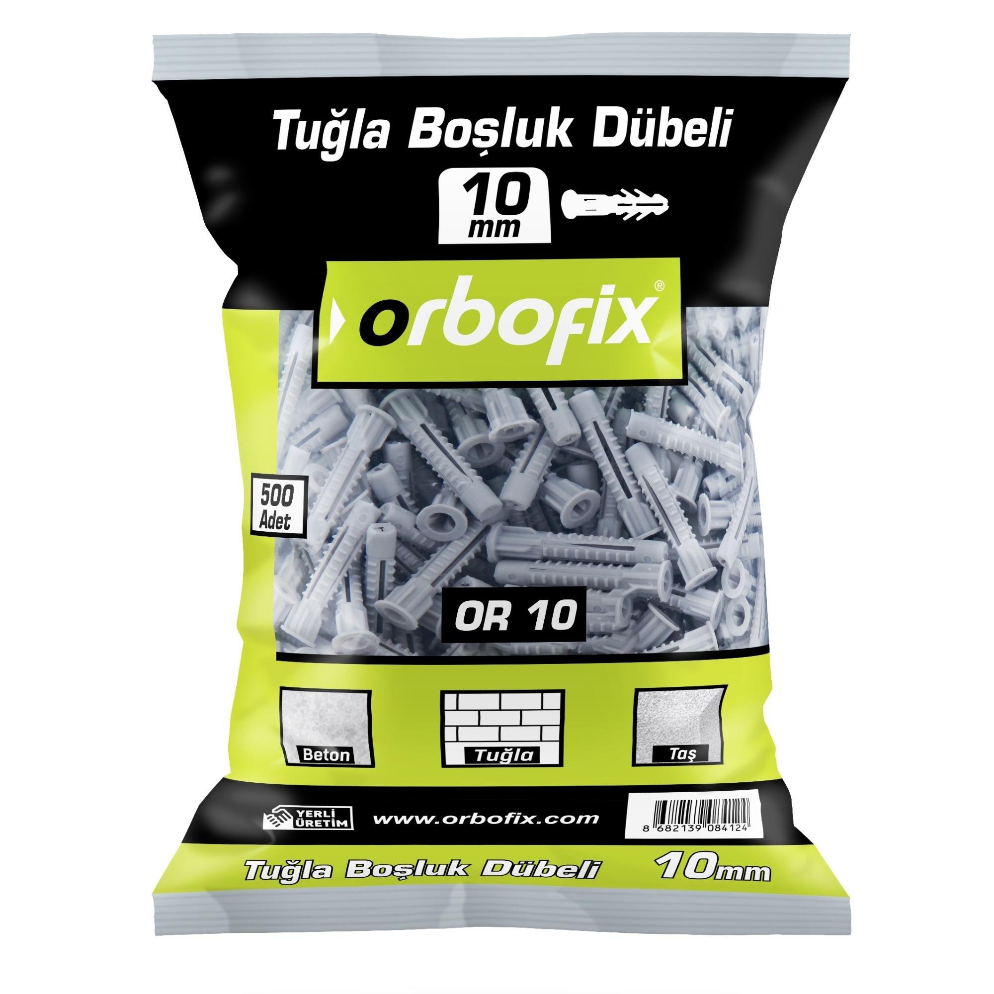 TUĞLA BOŞLUK DUBELİ 10 MM (500 ADET)