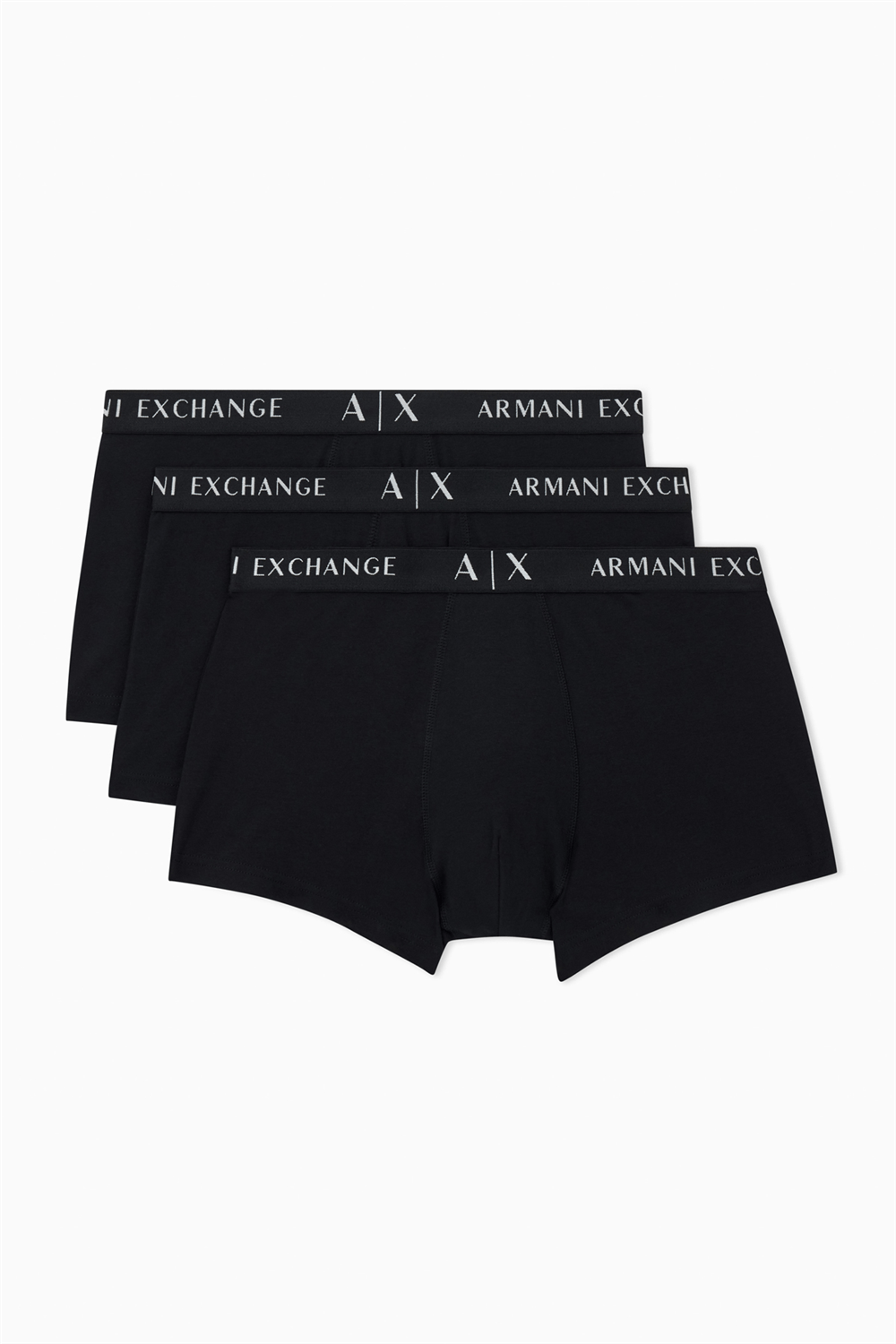 Armani Exchange Erkek 3lü Boxer Siyah