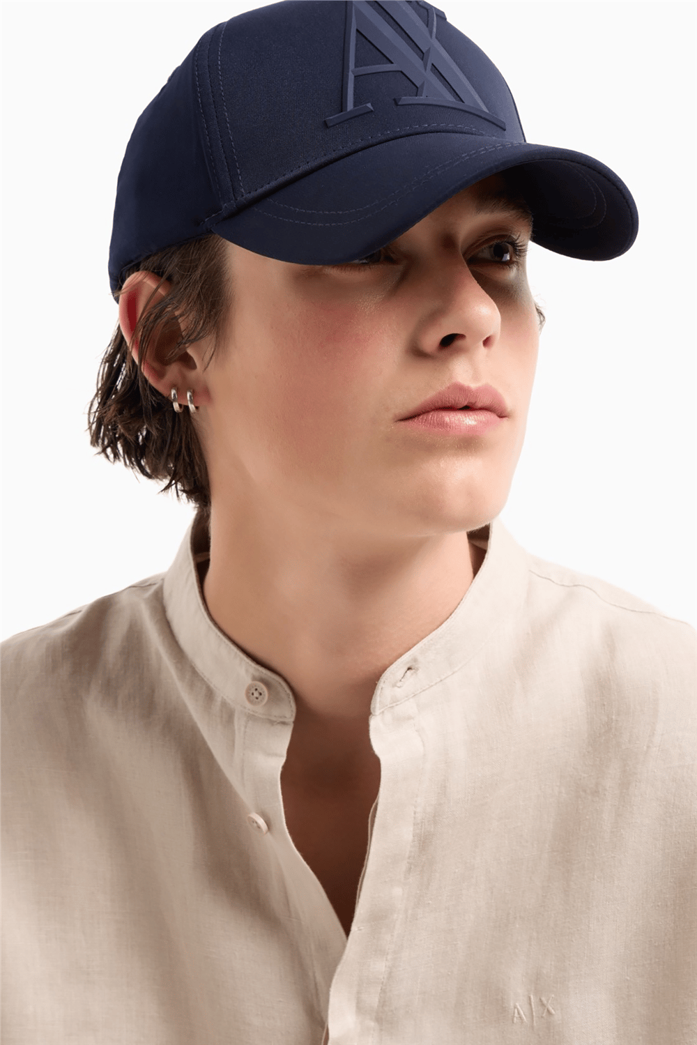 Armani Exchange Erkek Baseball Şapka Lacivert