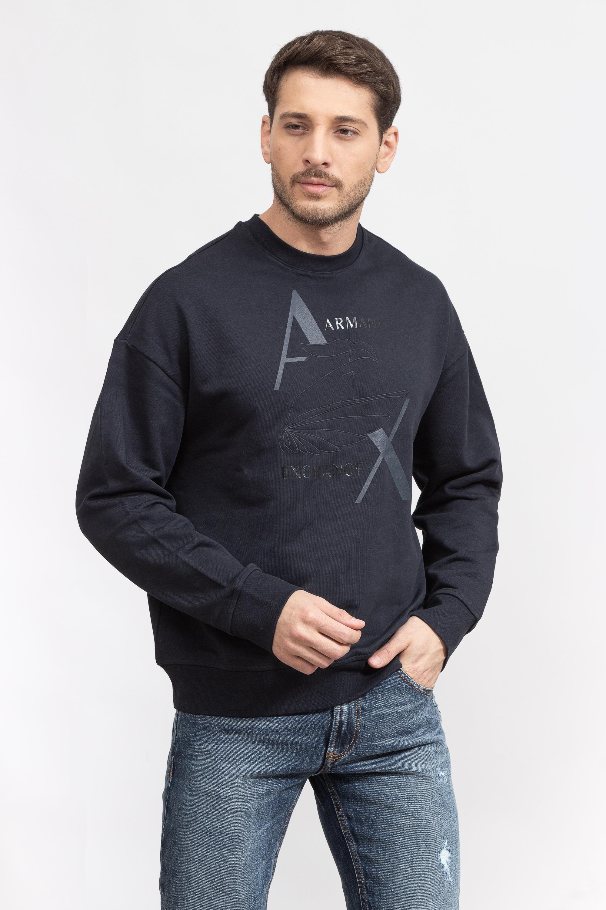 Armani Exchange Erkek Bisiklet Yaka Sweatshirt