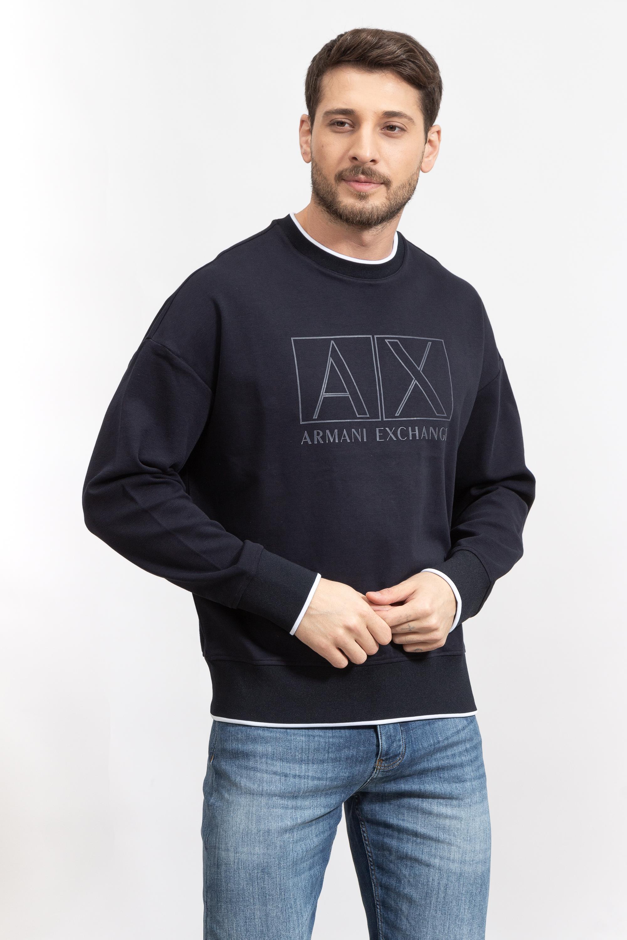 Armani Exchange Erkek Bisiklet Yaka Sweatshirt