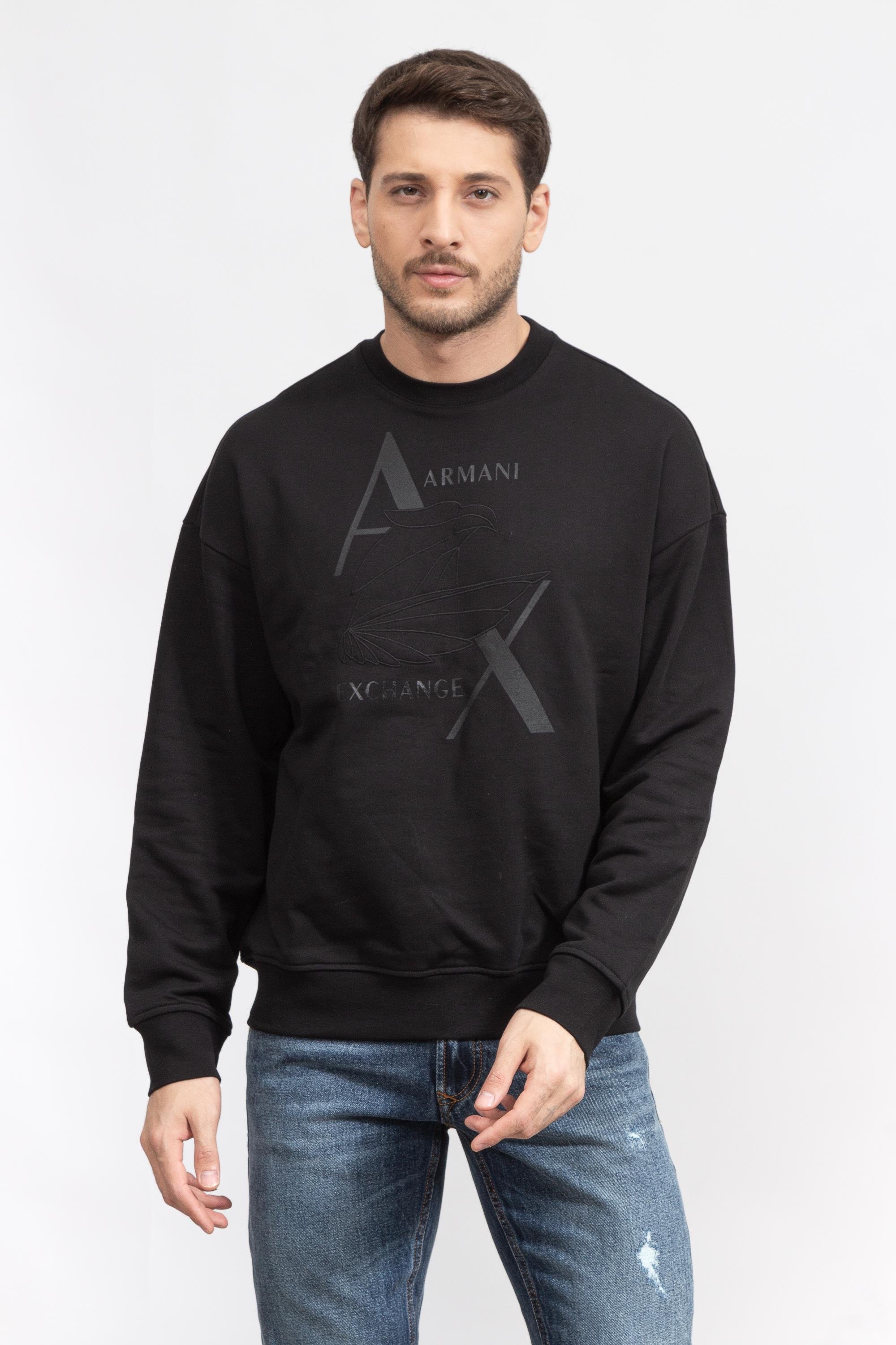 Armani Exchange Erkek Bisiklet Yaka Sweatshirt