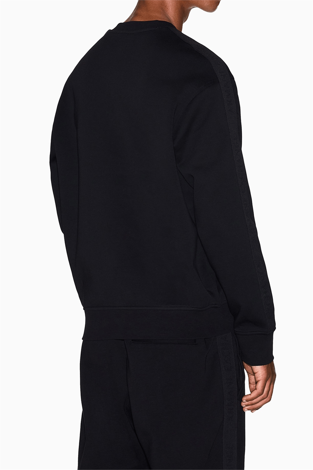 Armani Exchange Erkek Bisiklet Yaka Sweatshirt Siyah