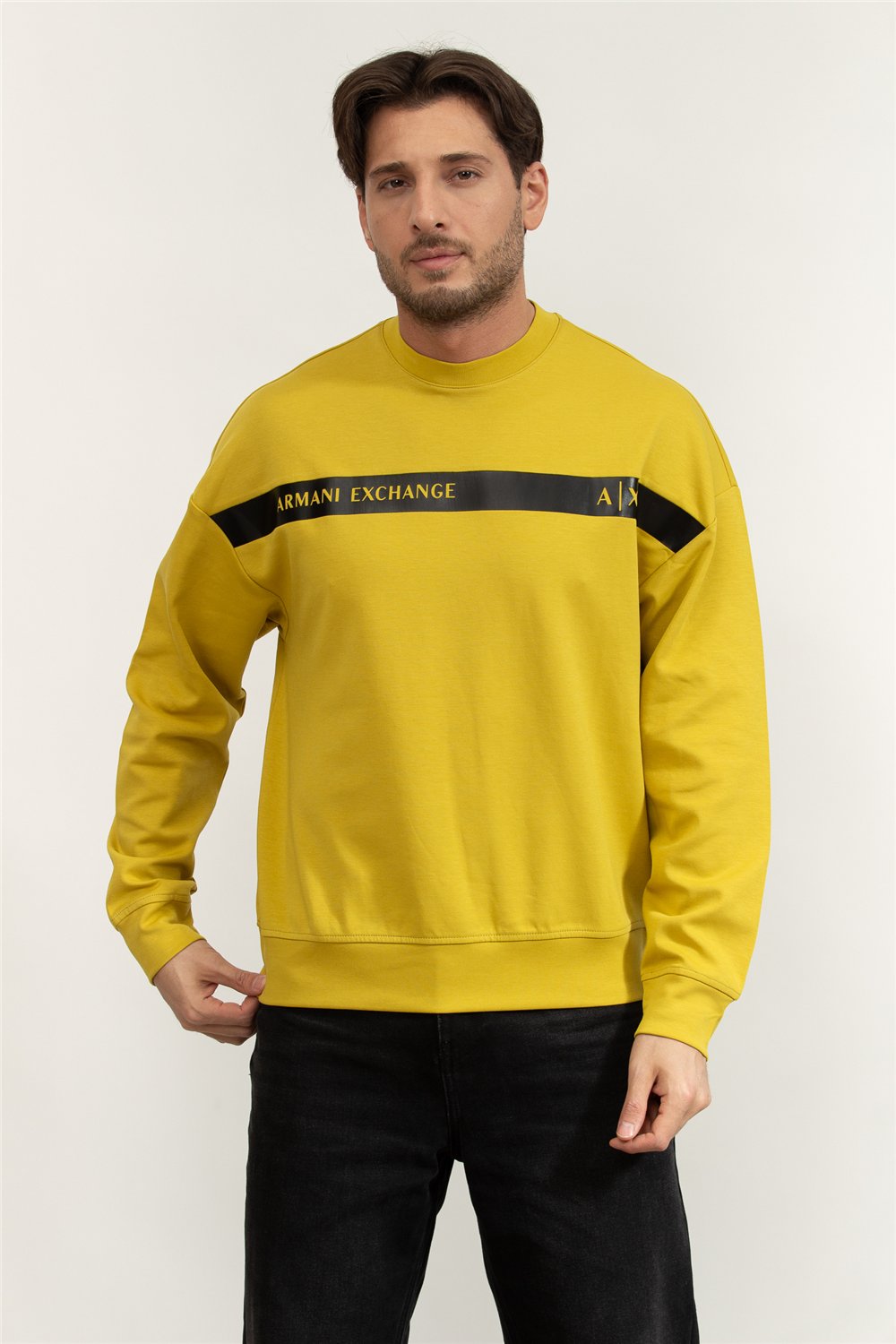 Armani Exchange Erkek Bisiklet Yaka Sweatshirt