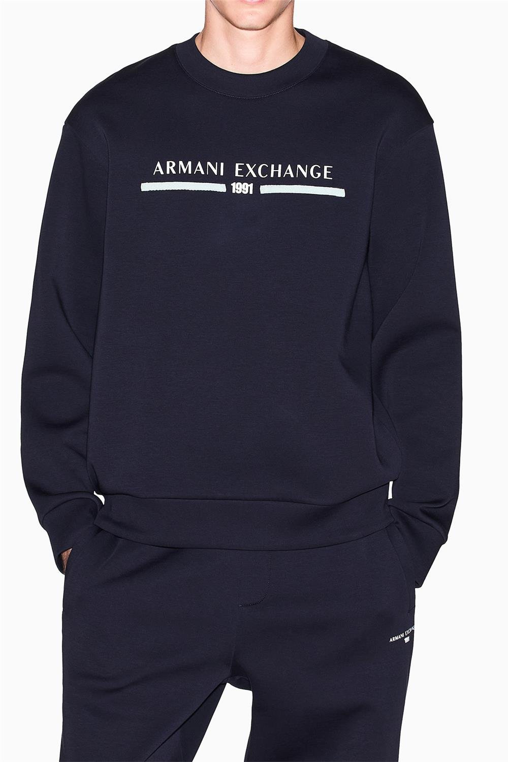 Armani Exchange Erkek Bisiklet Yaka Sweatshirt