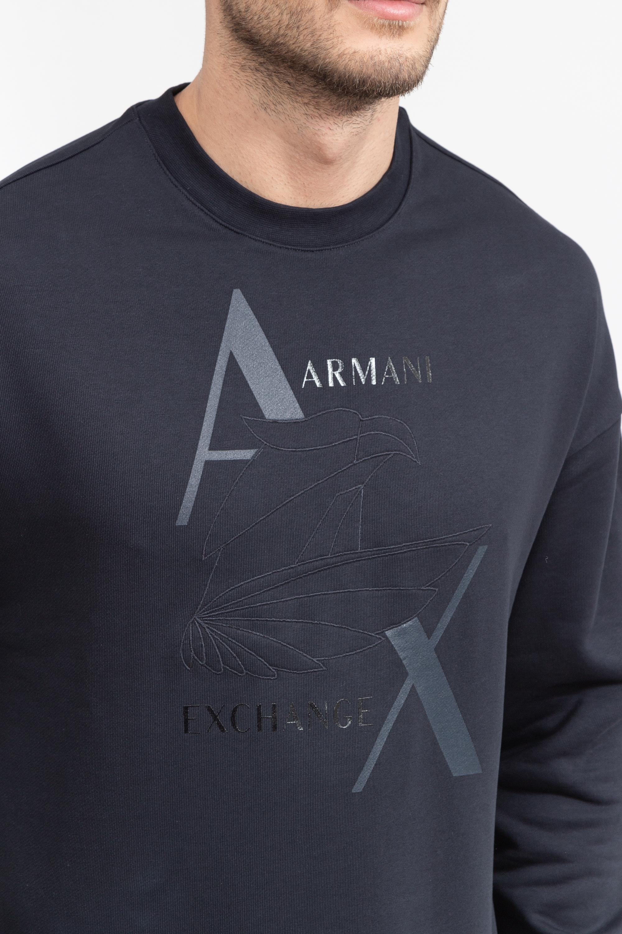 Armani Exchange Erkek Bisiklet Yaka Sweatshirt