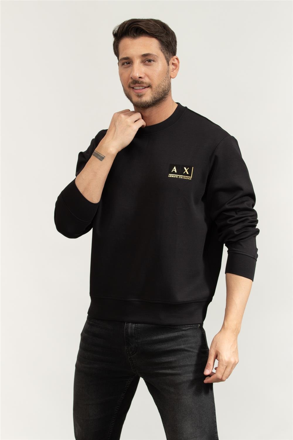 Armani Exchange Erkek Bisiklet Yaka Sweatshirt
