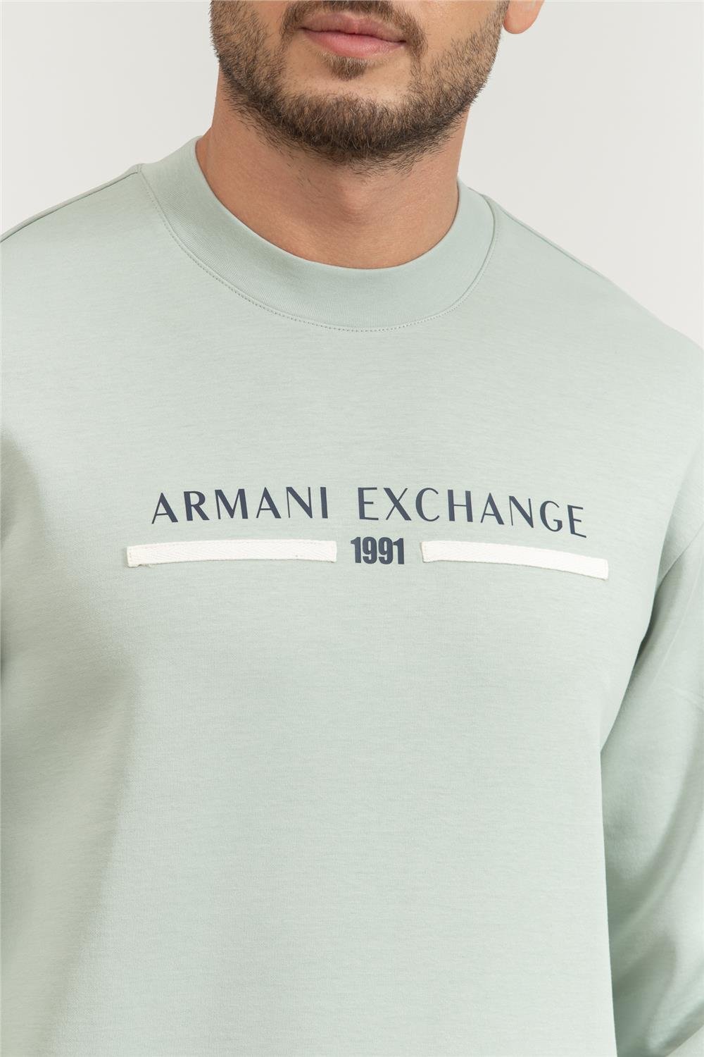 Armani Exchange Erkek Bisiklet Yaka Sweatshirt