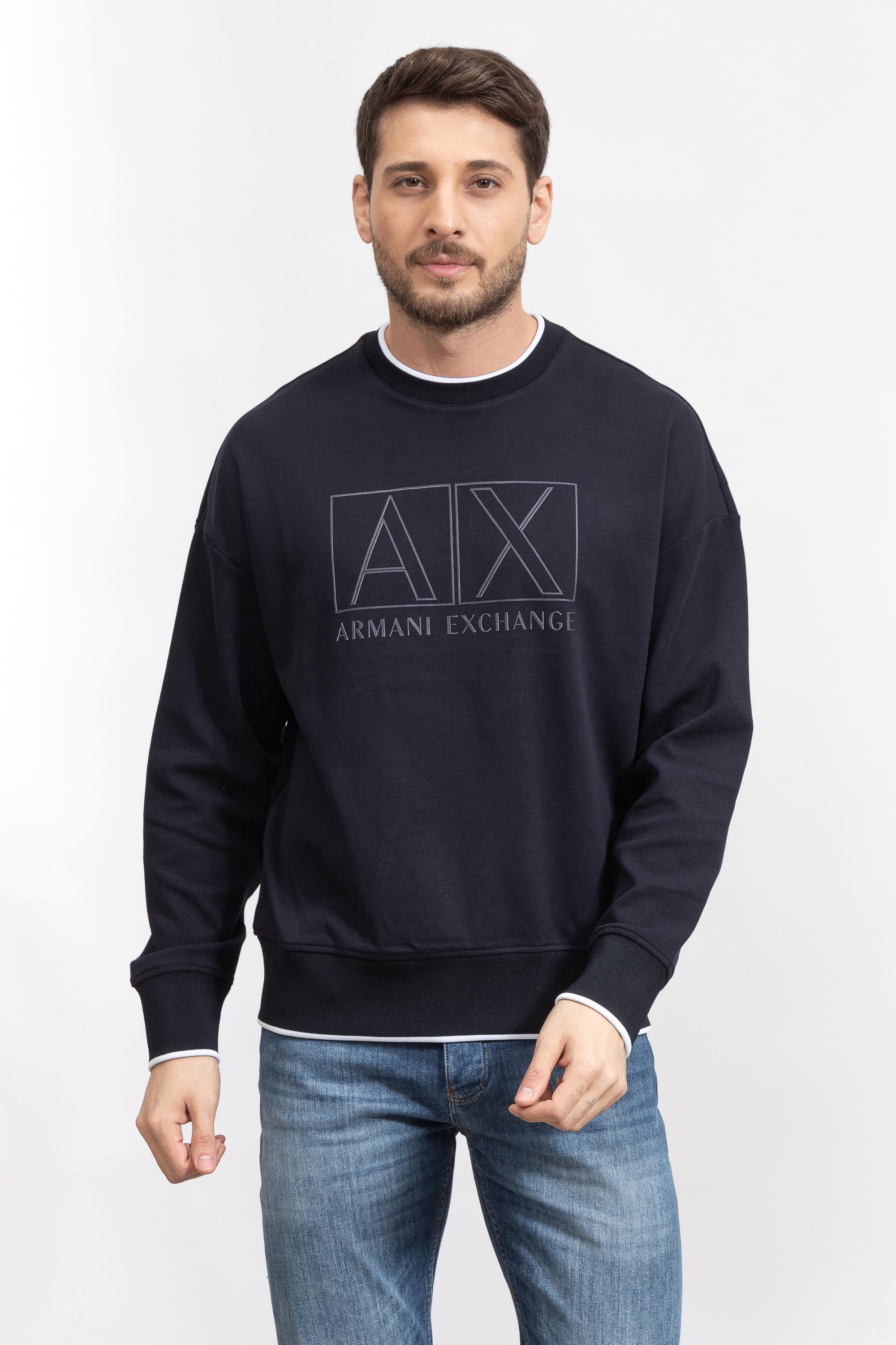 Armani Exchange Erkek Bisiklet Yaka Sweatshirt