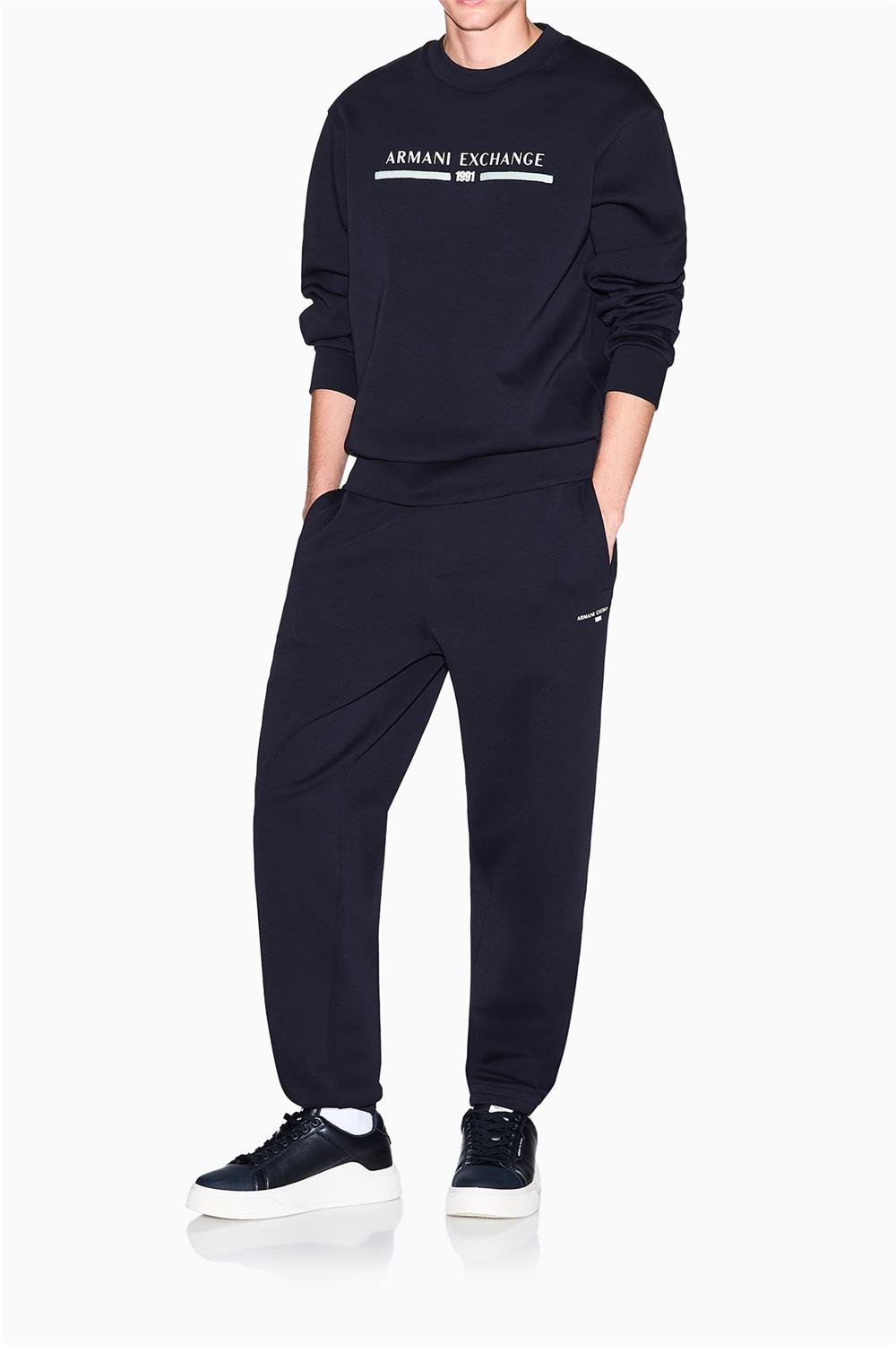 Armani Exchange Erkek Bisiklet Yaka Sweatshirt