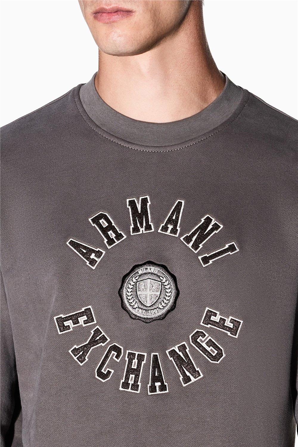 Armani Exchange Erkek Bisiklet Yaka Sweatshirt