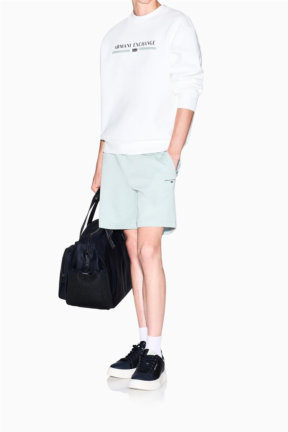 Armani Exchange Erkek Bisiklet Yaka Sweatshirt