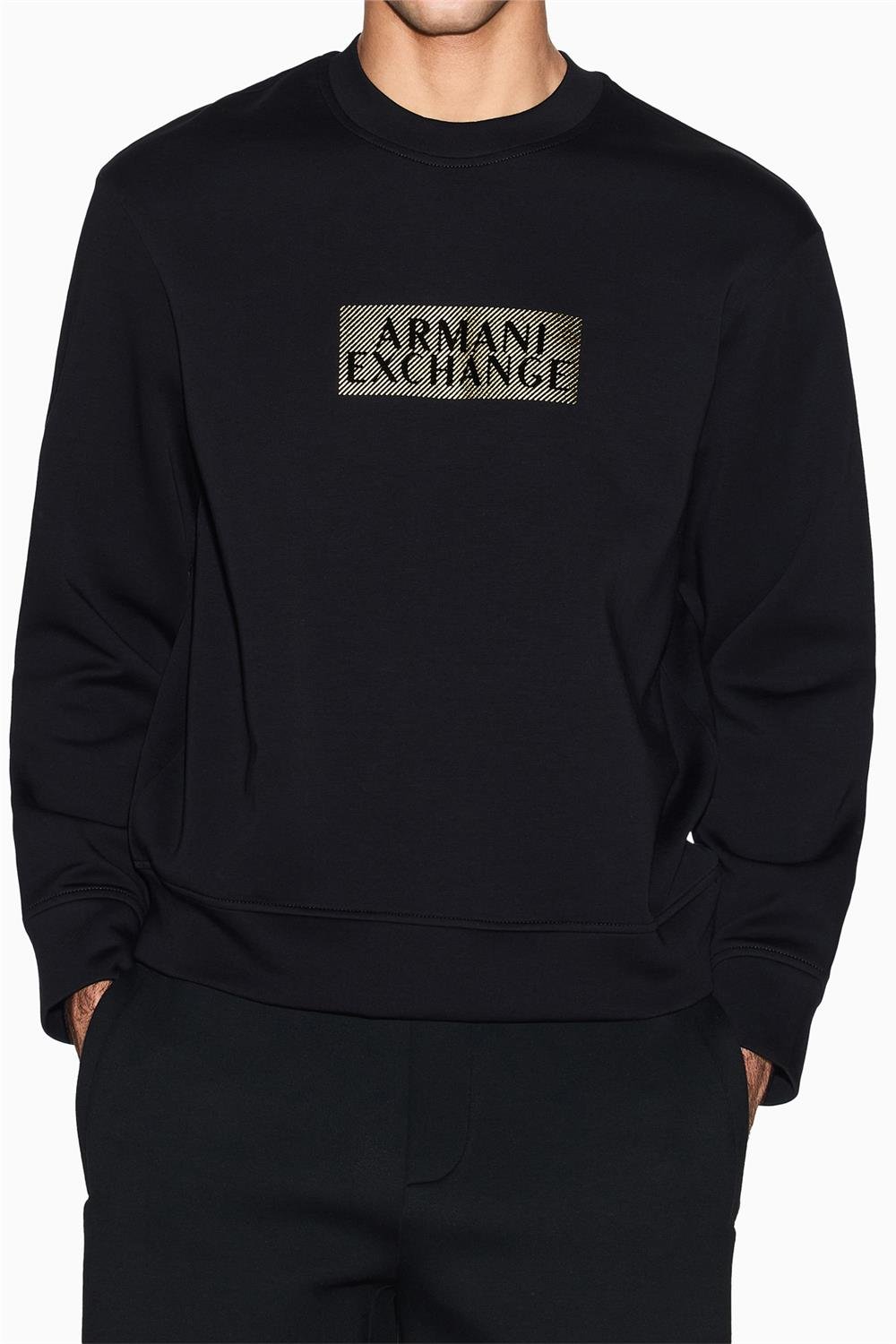 Armani Exchange Erkek Bisiklet Yaka Sweatshirt