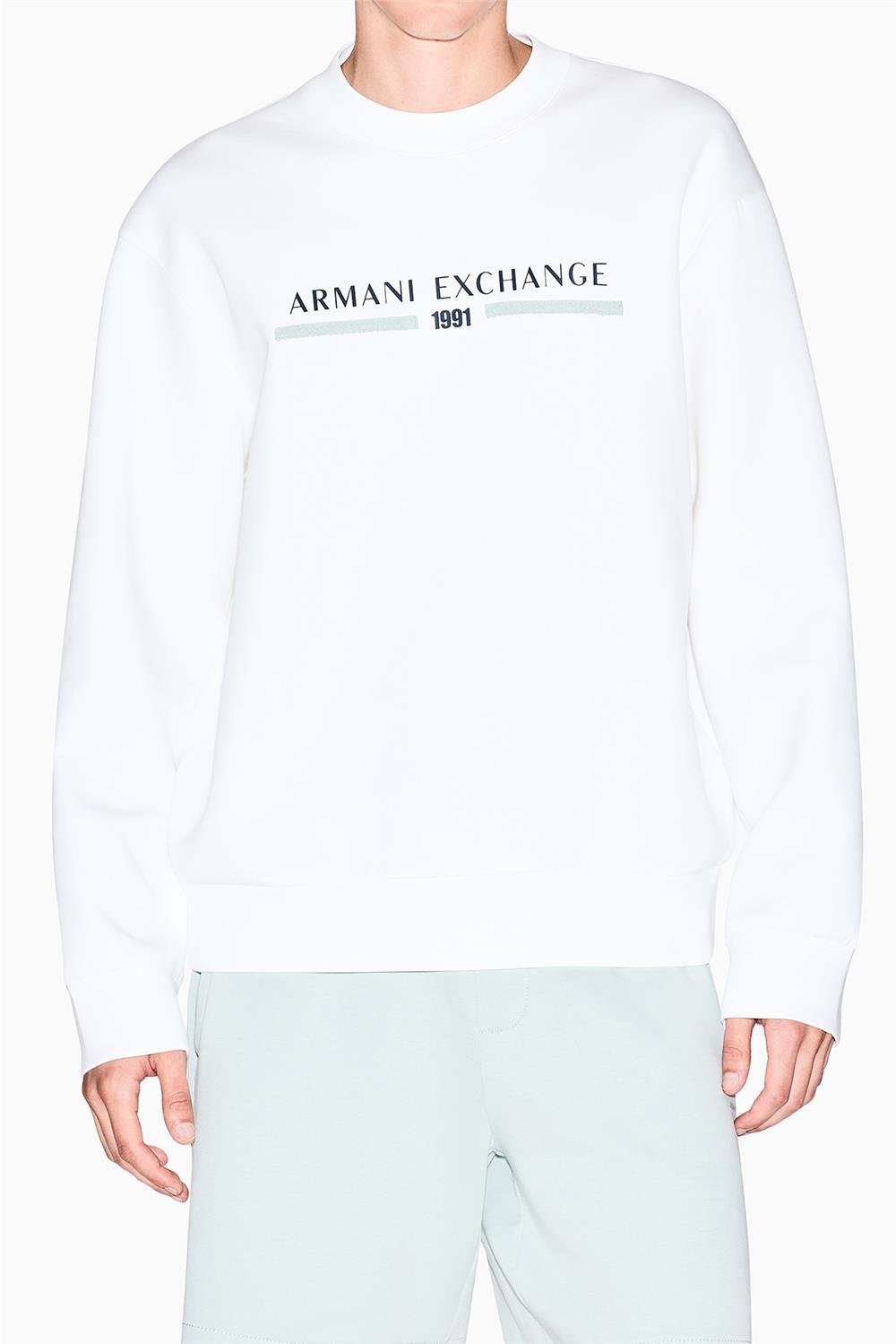 Armani Exchange Erkek Bisiklet Yaka Sweatshirt