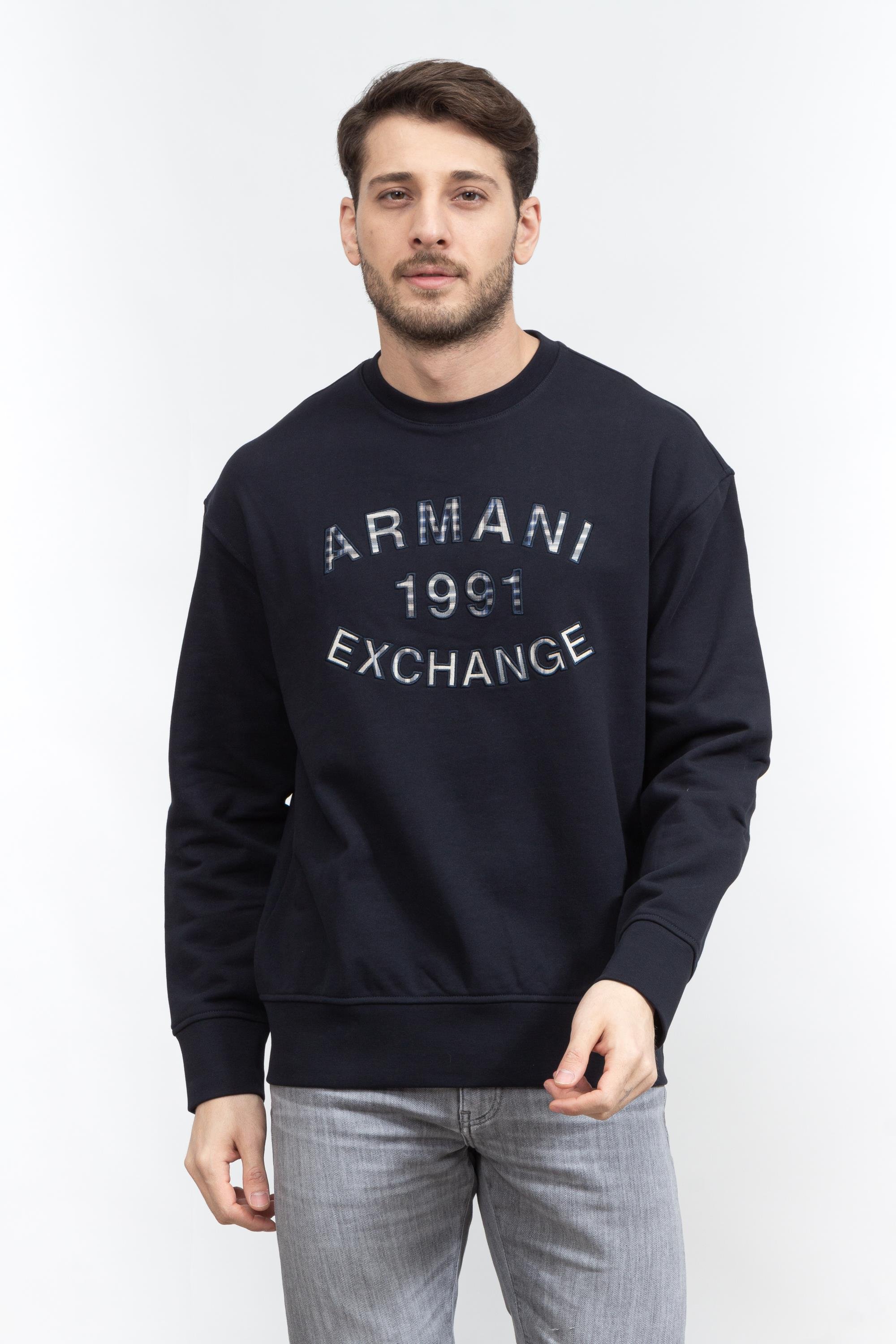Armani Exchange Erkek Bisiklet Yaka Sweatshirt