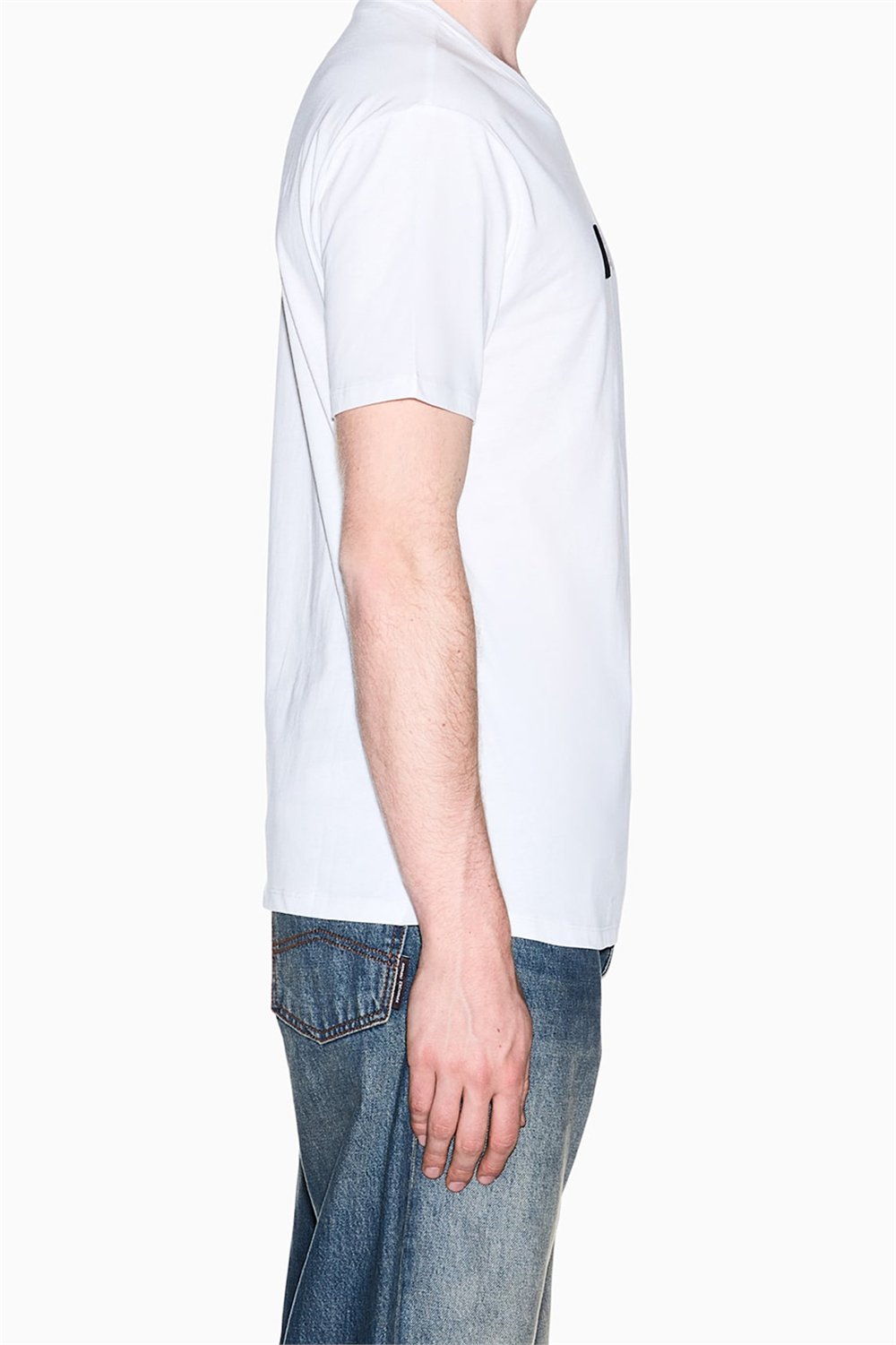 Armani Exchange Erkek Bisiklet Yaka T-Shirt Beyaz