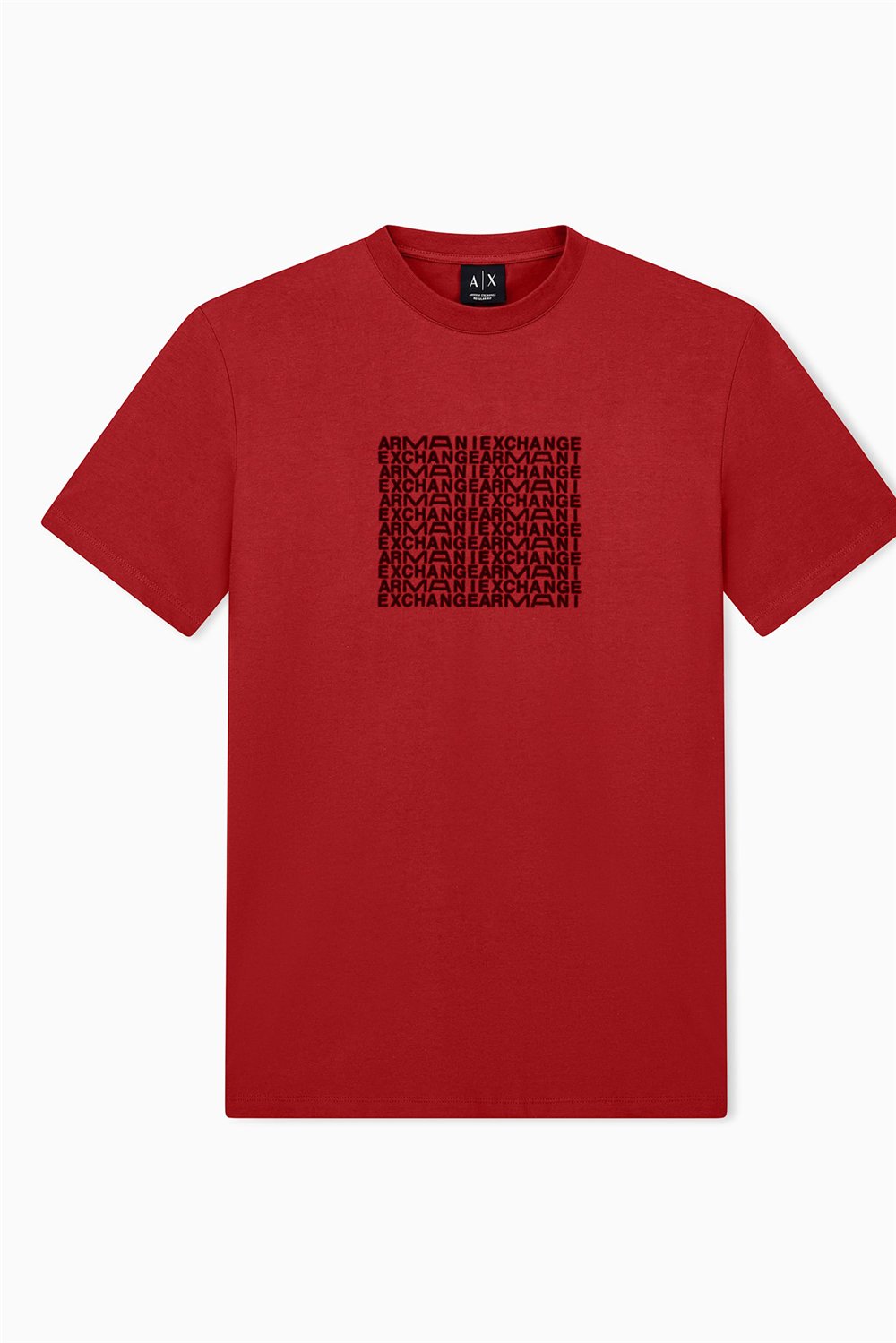 Armani Exchange Erkek Bisiklet Yaka T-Shirt Kırmızı