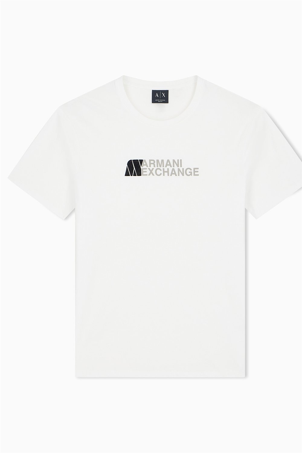 Armani Exchange Erkek Bisiklet Yaka T-Shirt Beyaz
