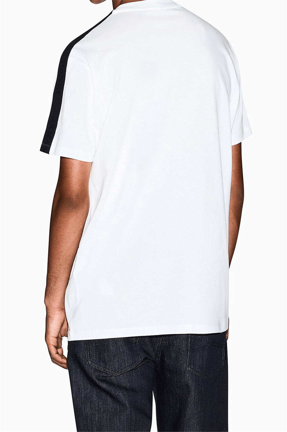 Armani Exchange Erkek Bisiklet Yaka T-Shirt Beyaz
