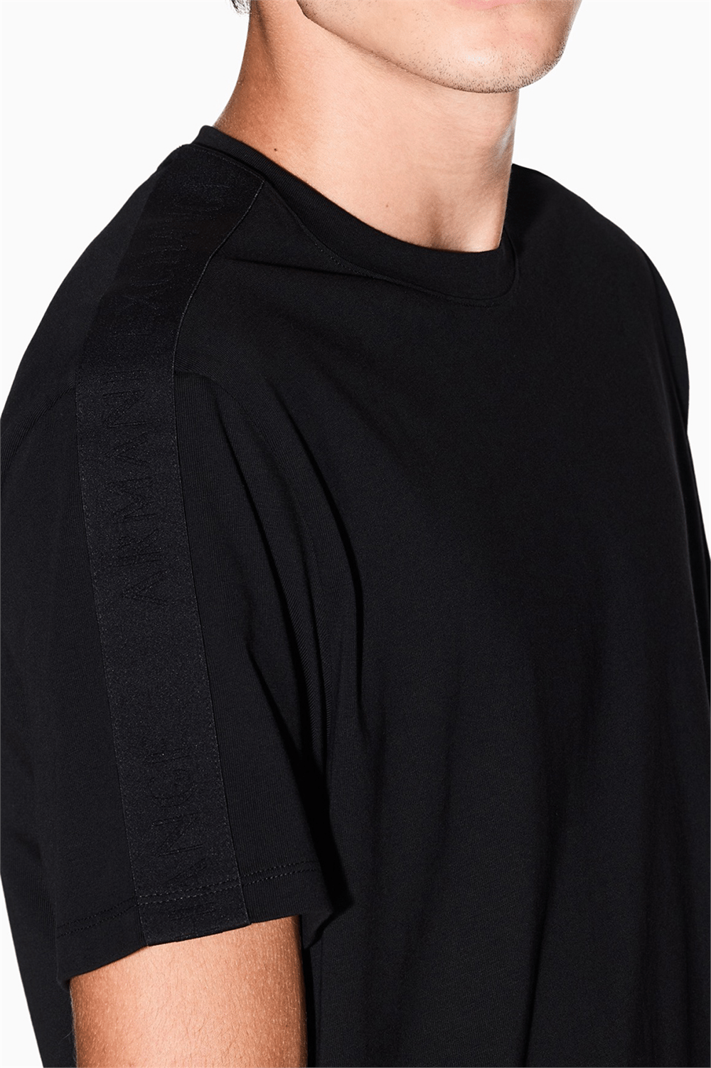 Armani Exchange Erkek Bisiklet Yaka T-Shirt Siyah