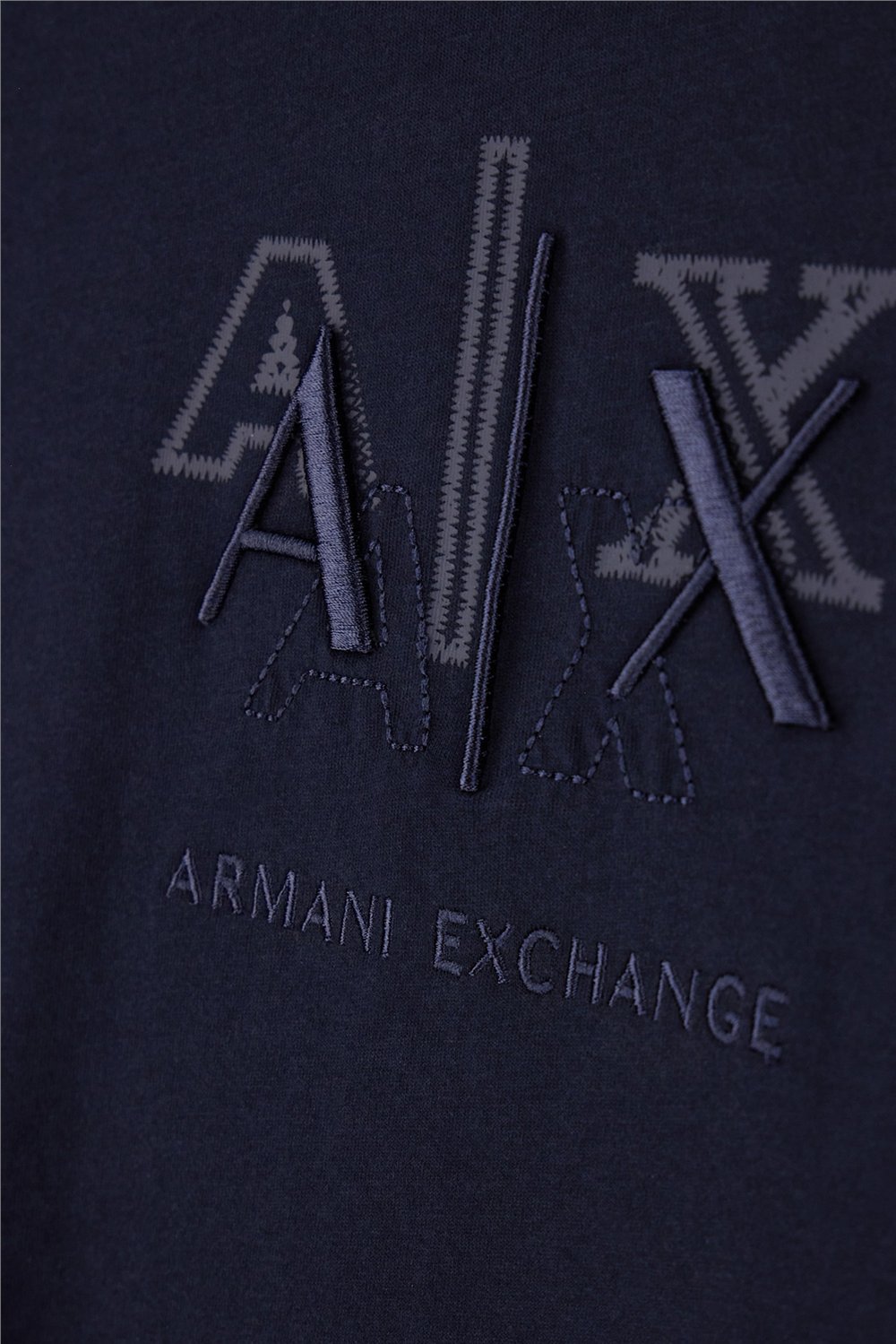 Armani Exchange Erkek Bisiklet Yaka T-Shirt Lacivert
