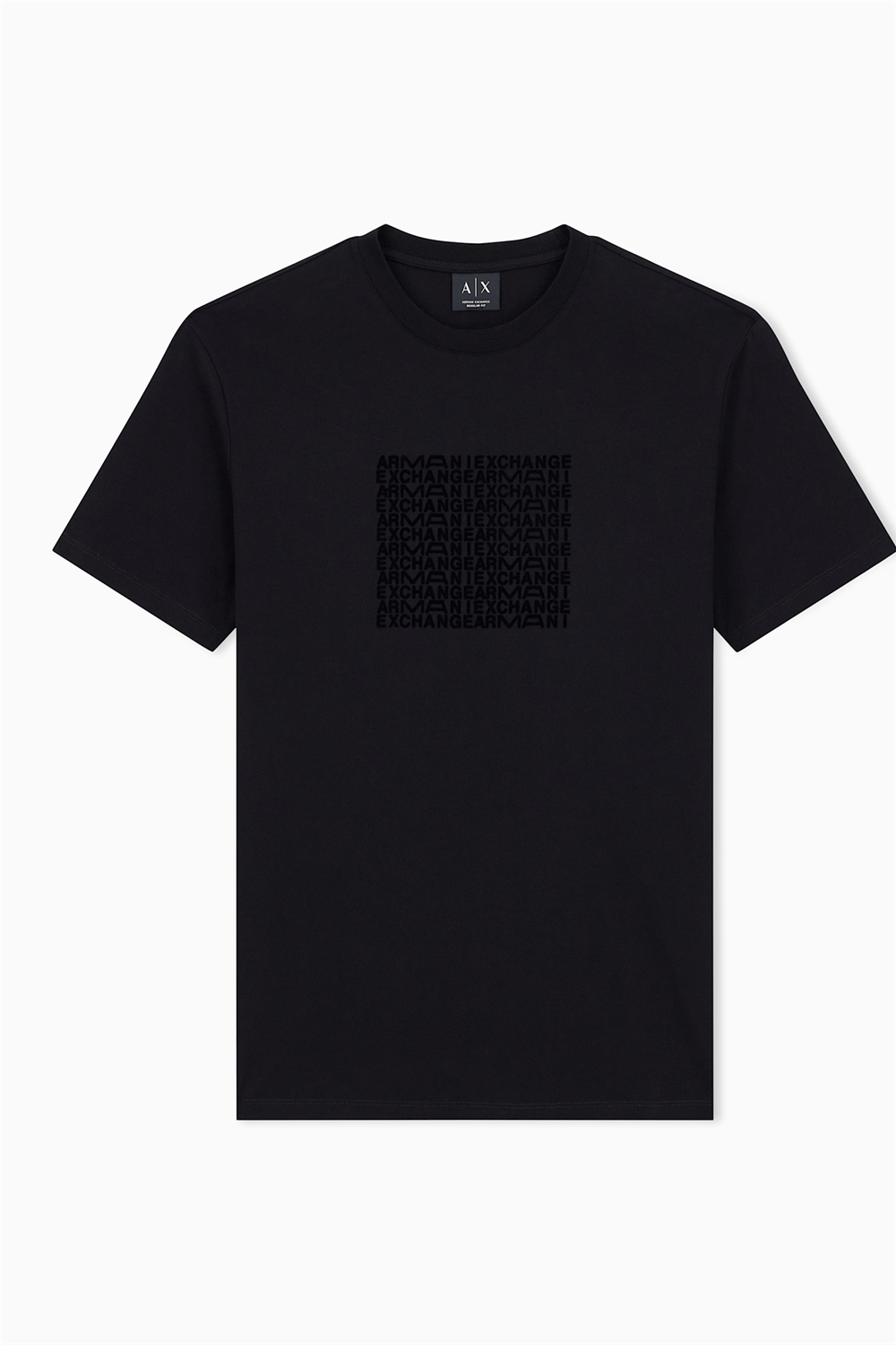 Armani Exchange Erkek Bisiklet Yaka T-Shirt Siyah