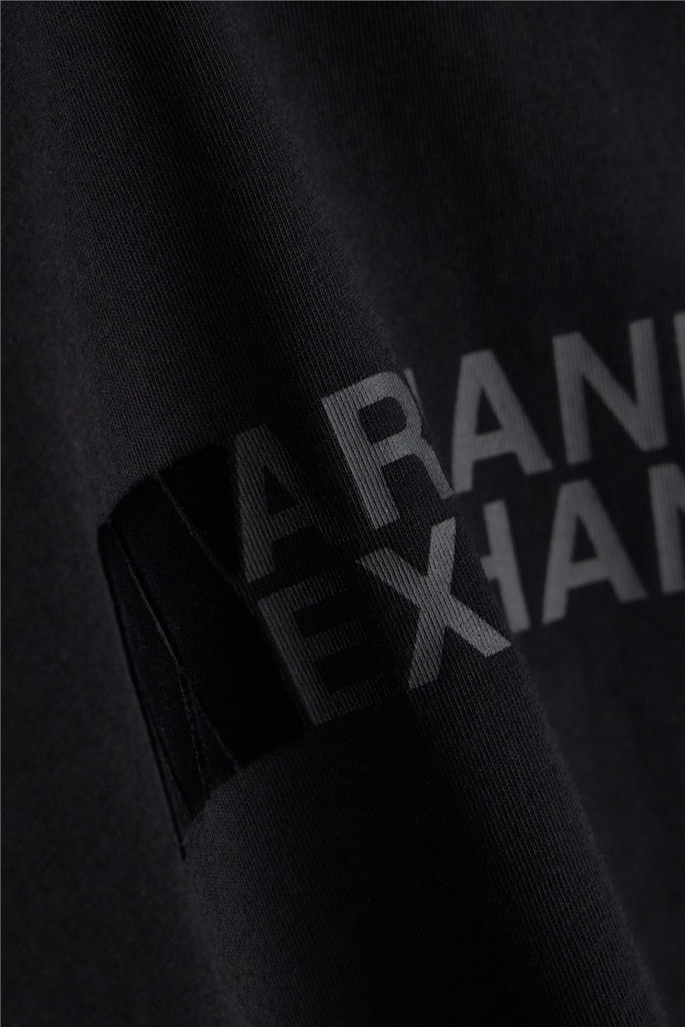 Armani Exchange Erkek Bisiklet Yaka T-Shirt Siyah