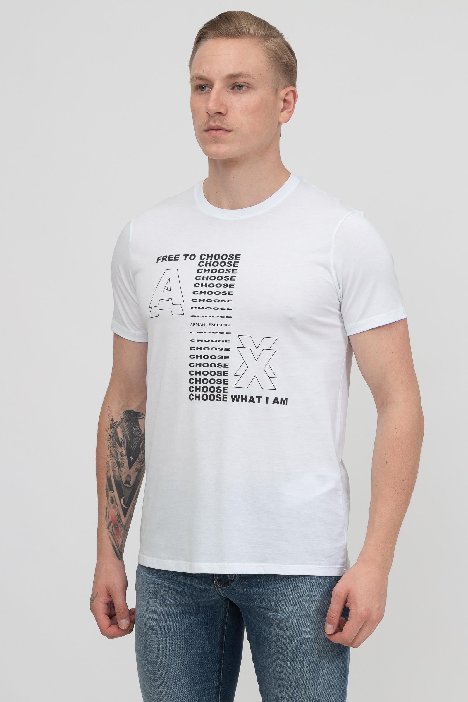 Armani Exchange Erkek Bisiklet Yaka T-Shirt