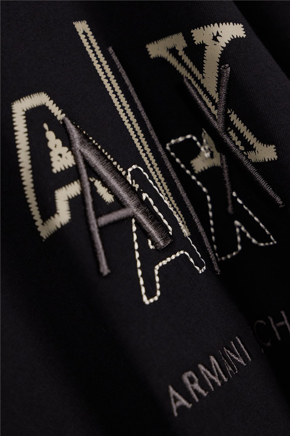 Armani Exchange Erkek Bisiklet Yaka T-Shirt Siyah