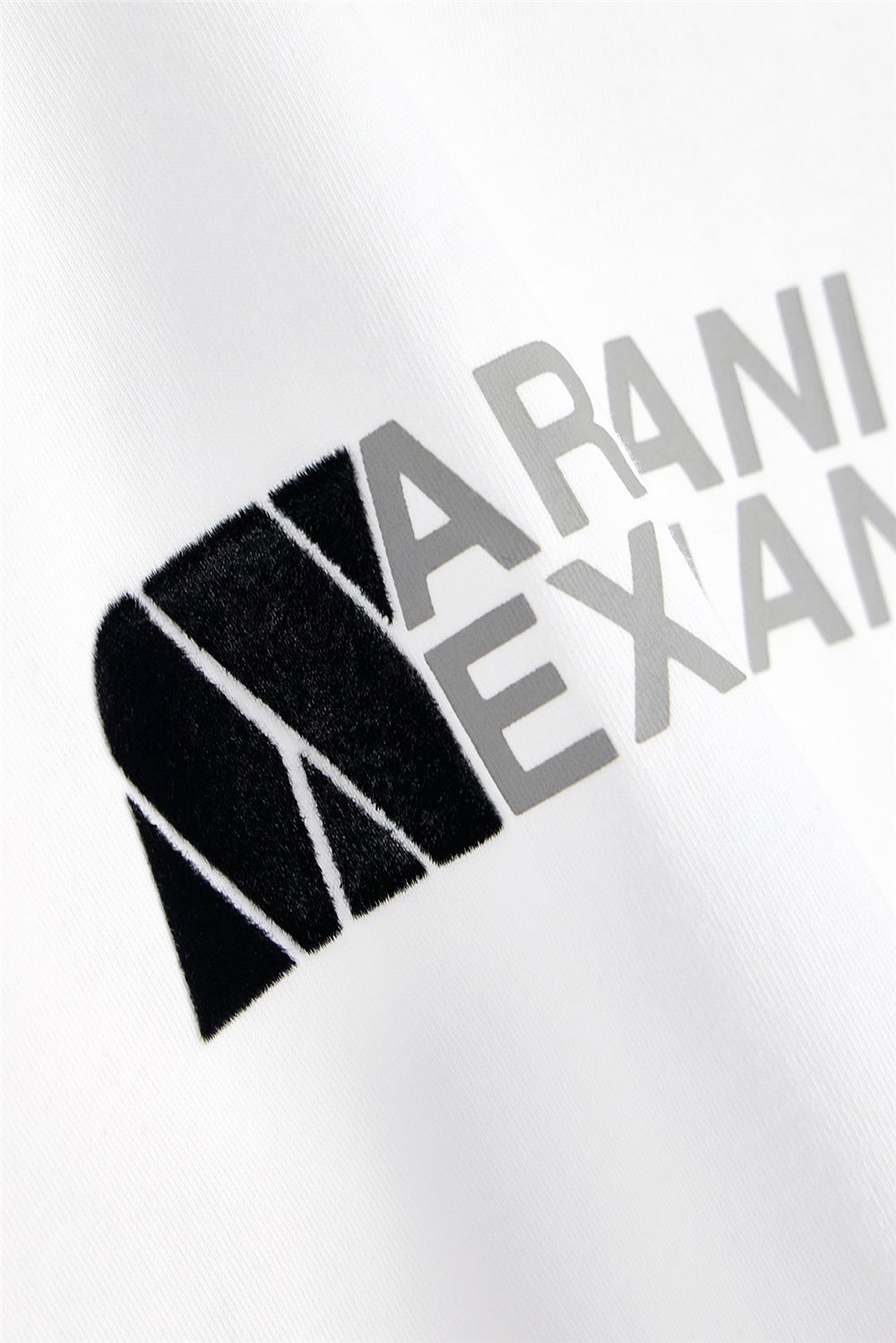 Armani Exchange Erkek Bisiklet Yaka T-Shirt Beyaz