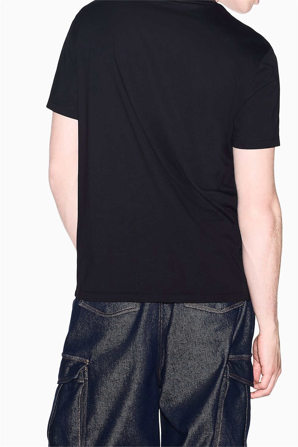 Armani Exchange Erkek Bisiklet Yaka T-Shirt Siyah