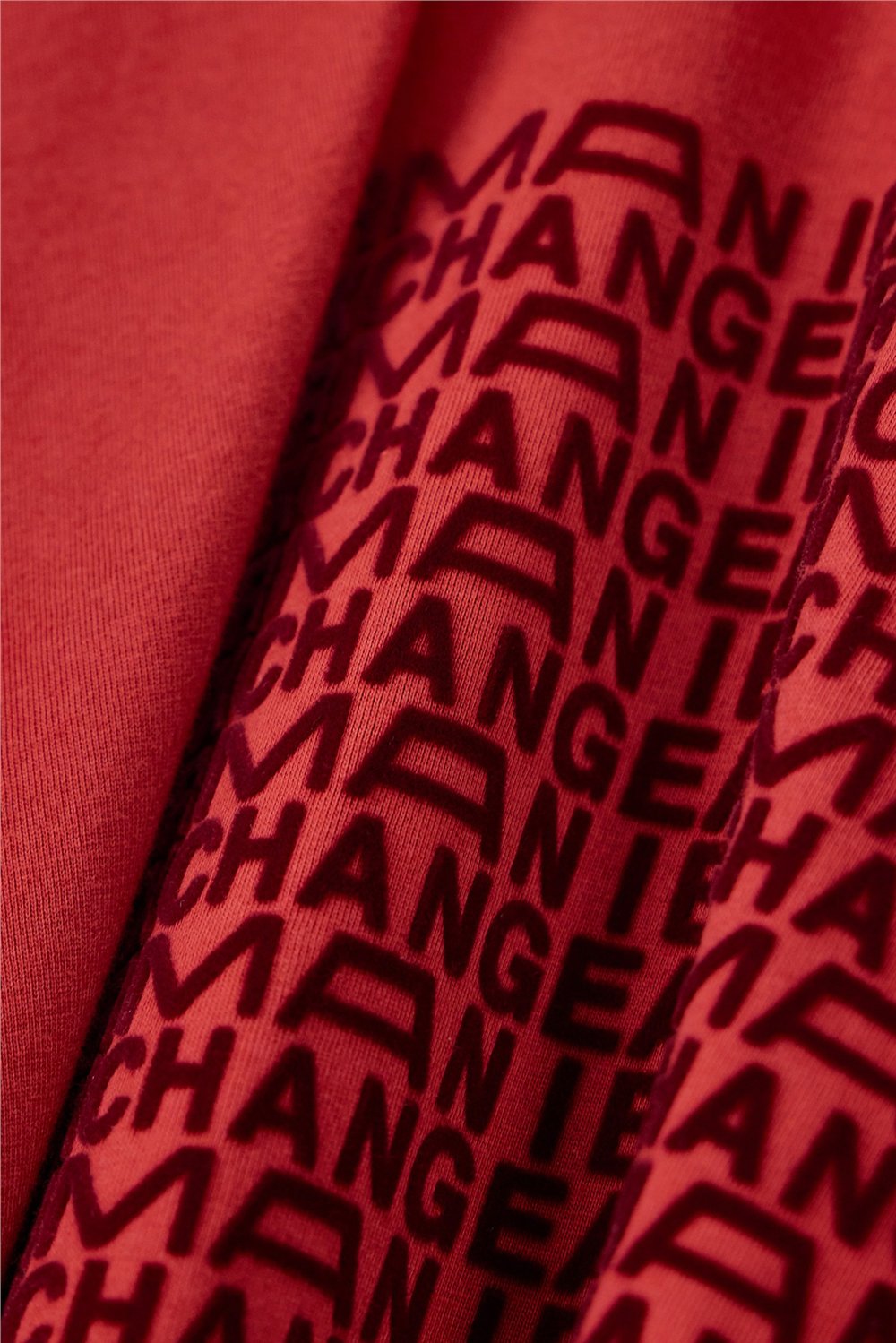 Armani Exchange Erkek Bisiklet Yaka T-Shirt Kırmızı