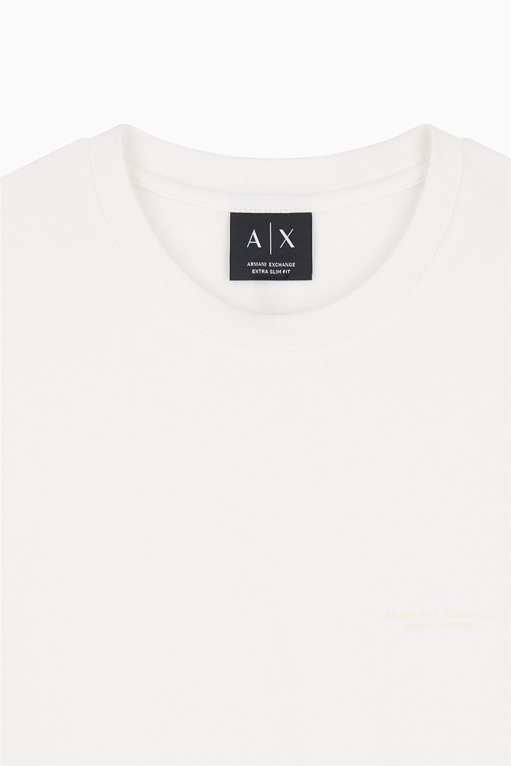 Armani Exchange Erkek Bisiklet Yaka T-Shirt Beyaz
