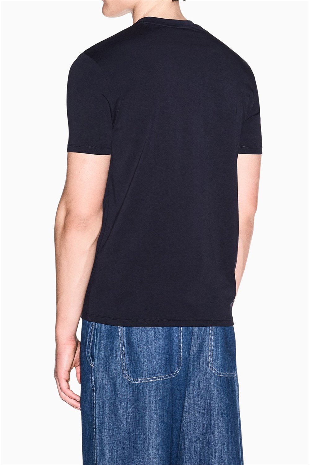 Armani Exchange Erkek Bisiklet Yaka T-Shirt Lacivert