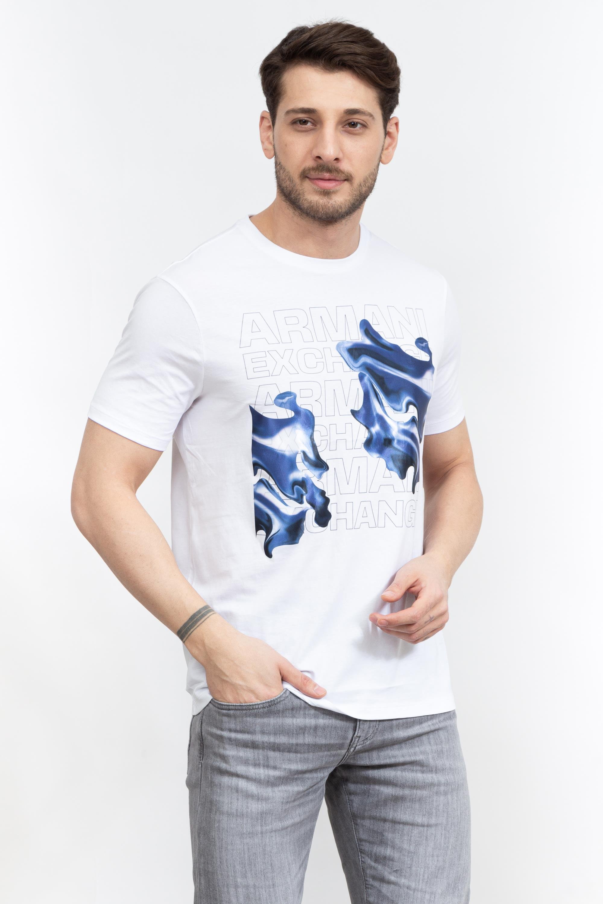 Armani Exchange Erkek Bisiklet Yaka T-Shirt