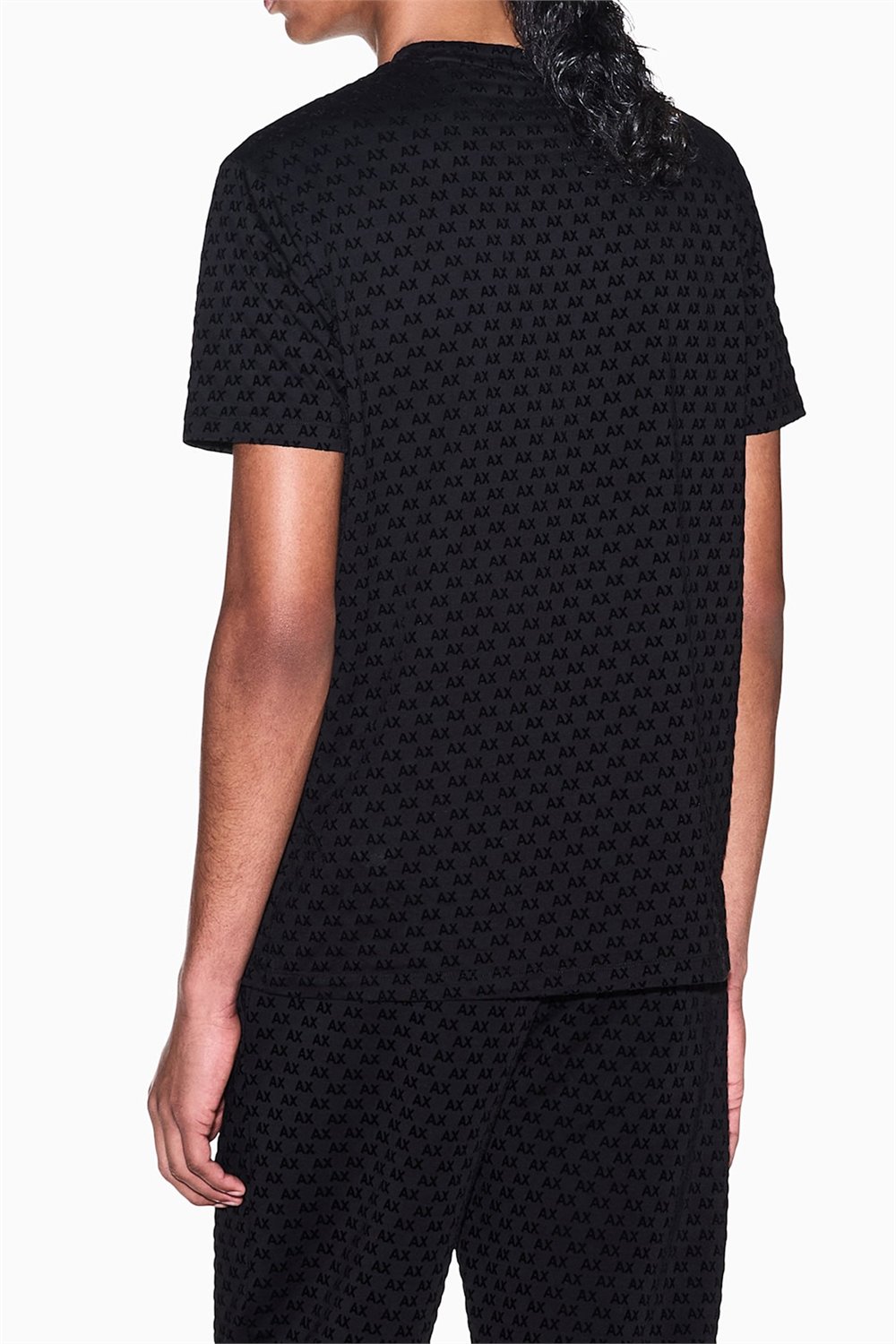 Armani Exchange Erkek Bisiklet Yaka T-Shirt Siyah