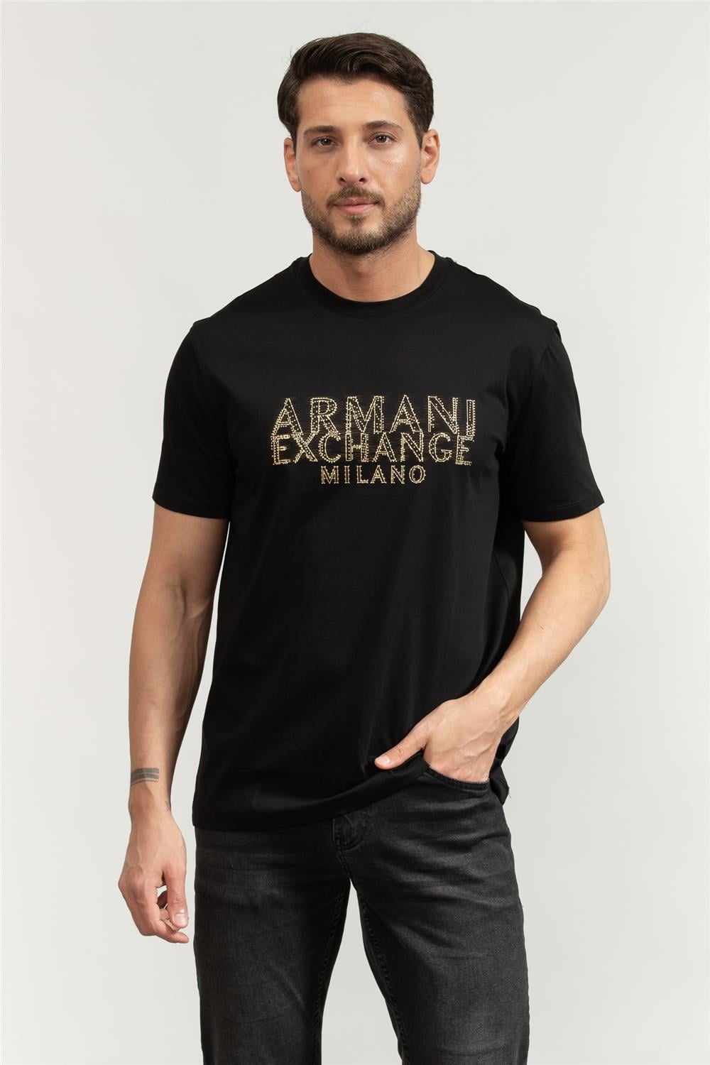 Armani Exchange Erkek Bisiklet Yaka T-Shirt