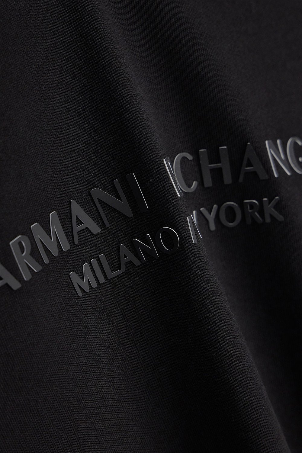 Armani Exchange Erkek Bisiklet Yaka T-Shirt Siyah