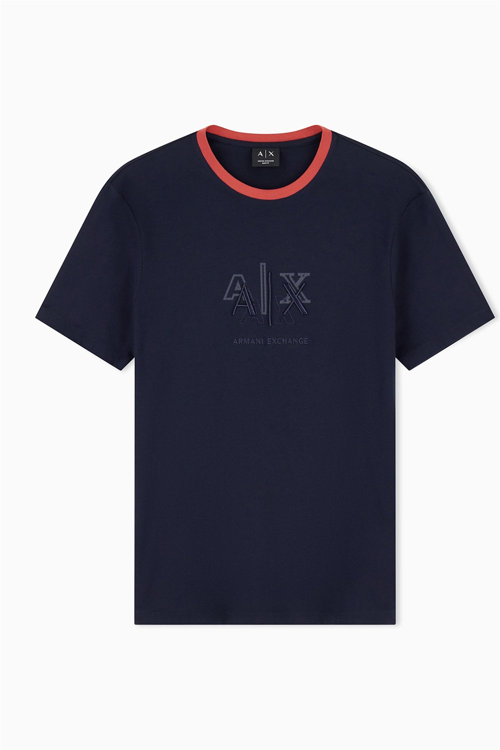 Armani Exchange Erkek Bisiklet Yaka T-Shirt Lacivert