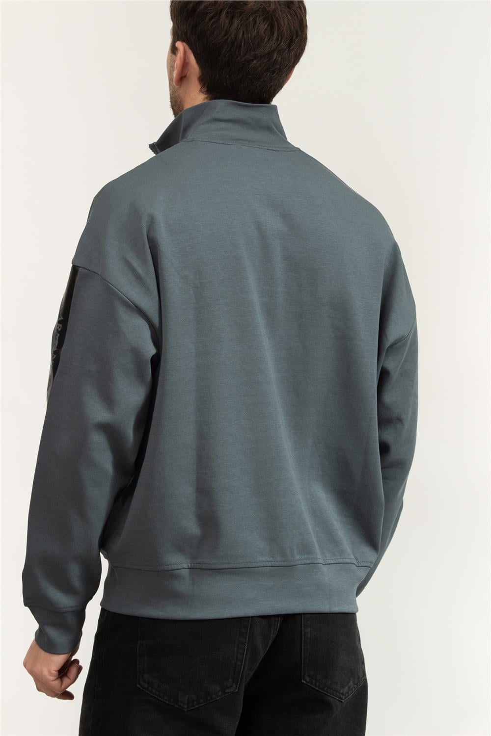Armani Exchange Erkek Fermuarlı Sweatshirt