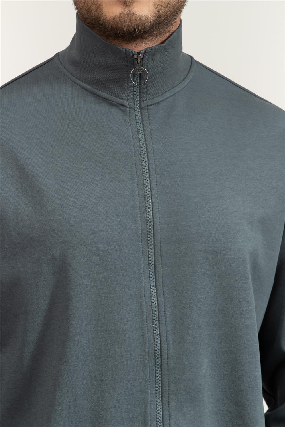 Armani Exchange Erkek Fermuarlı Sweatshirt