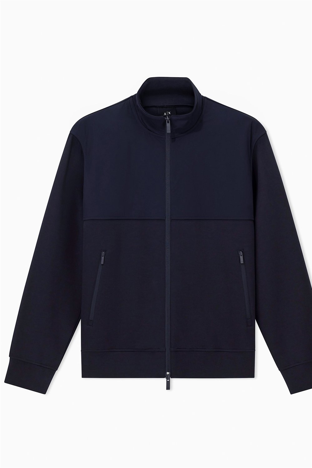 Armani Exchange Erkek Fermuarlı Sweatshirt Lacivert