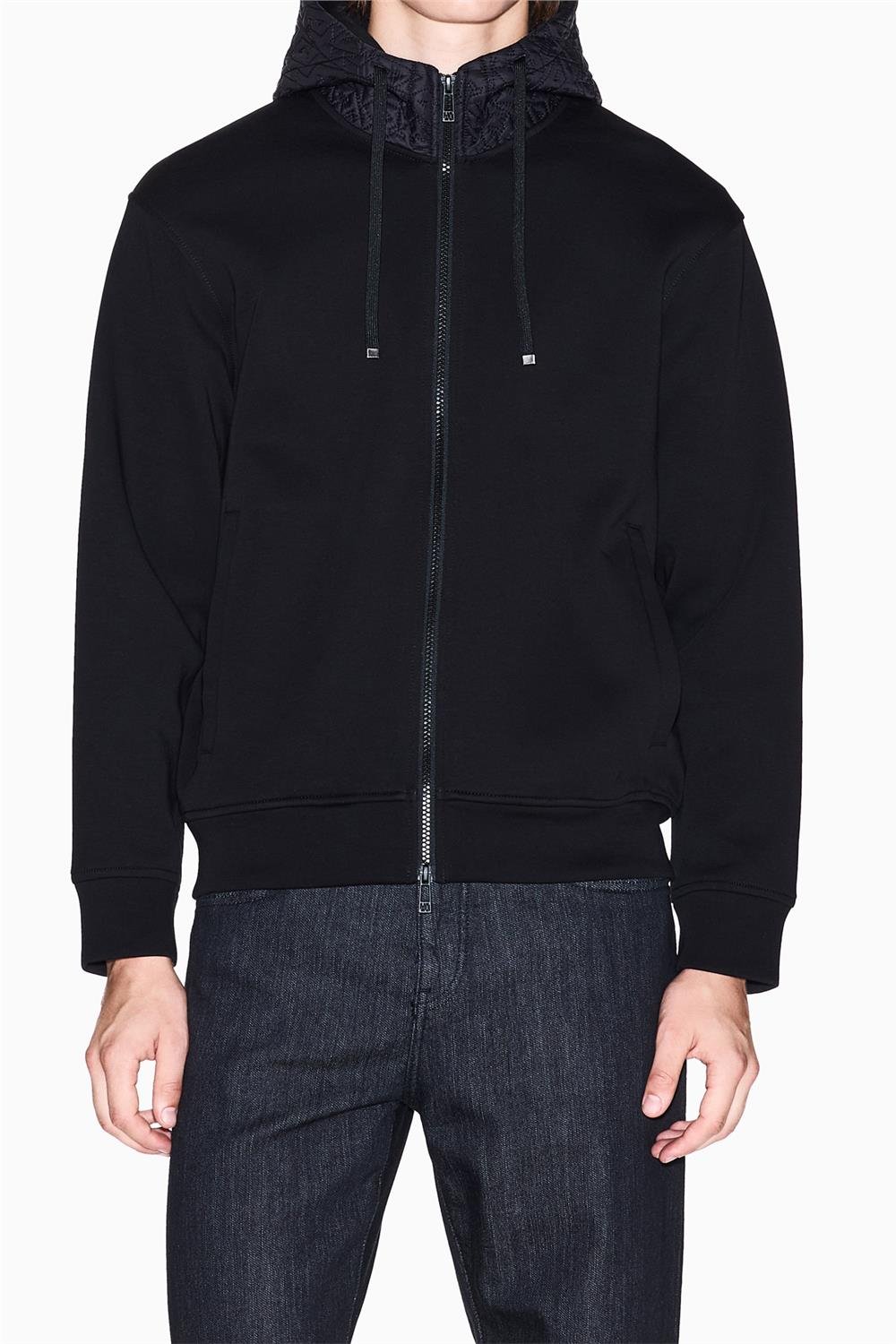 Armani Exchange Erkek Fermuarlı Sweatshirt