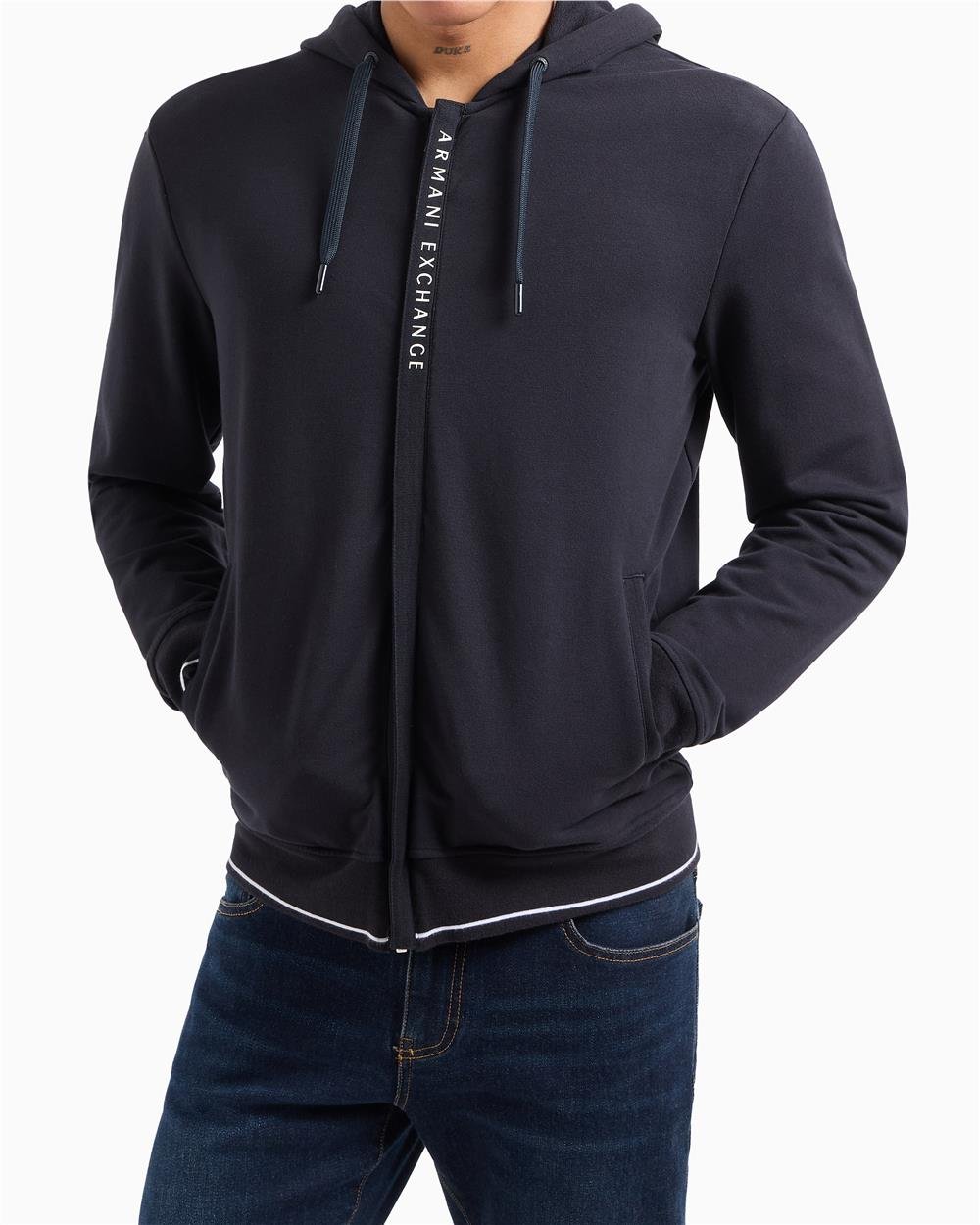 Armani Exchange Erkek Fermuarlı Sweatshirt