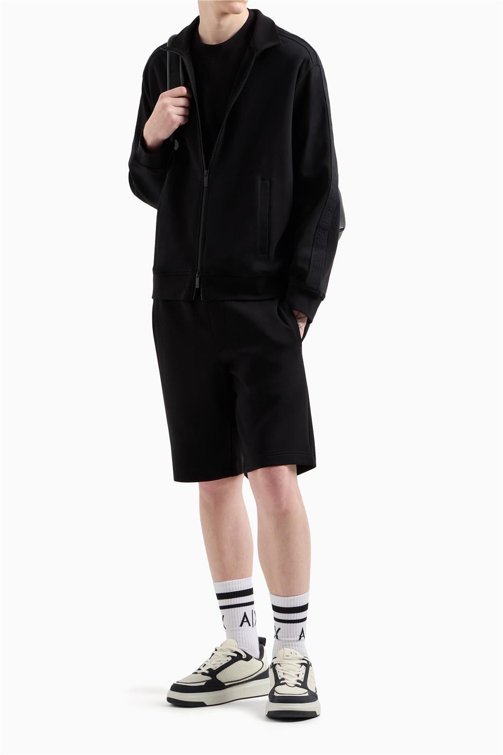 Armani Exchange Erkek Fermuarlı Sweatshirt