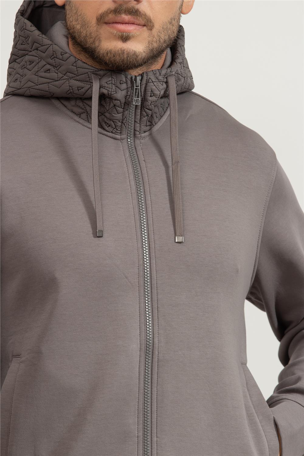 Armani Exchange Erkek Fermuarlı Sweatshirt