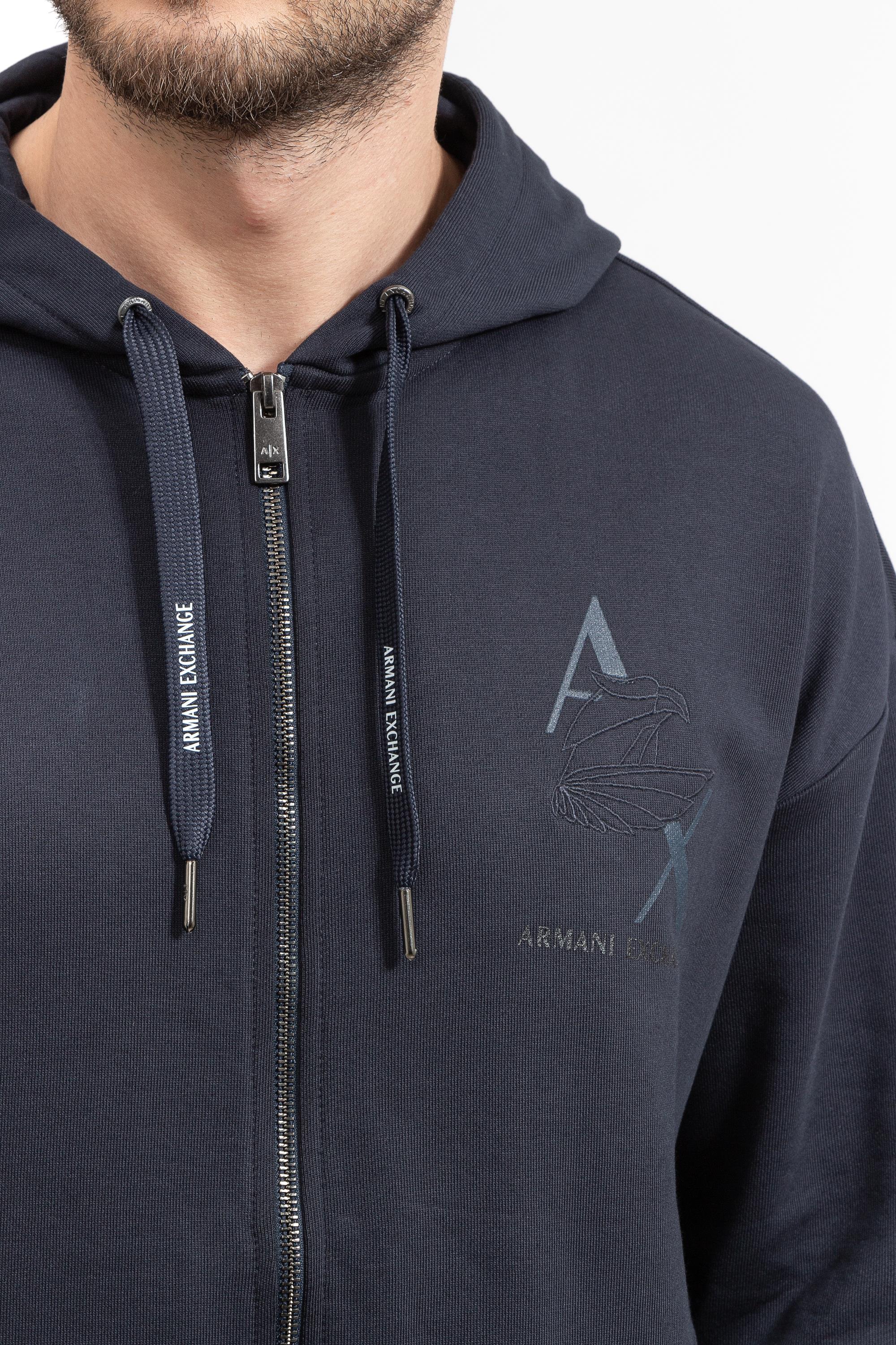 Armani Exchange Erkek Fermuarlı Sweatshirt