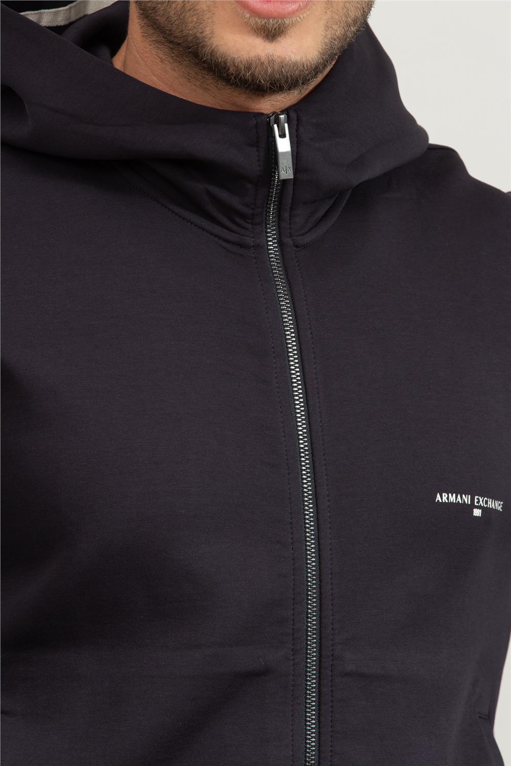 Armani Exchange Erkek Fermuarlı Sweatshirt